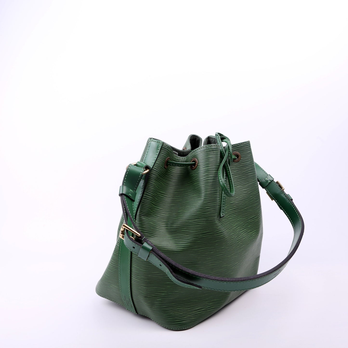 Louis Vuitton Noe Petit Epi Green Handbag