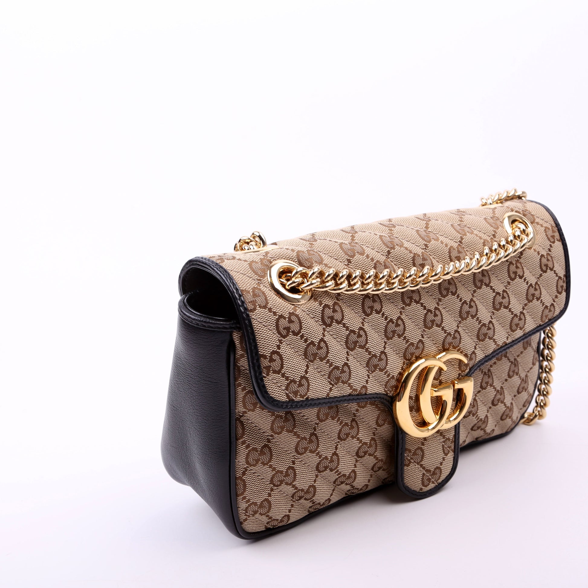 Gucci Marmont Shoulder Bag Canvas Small Flap 3