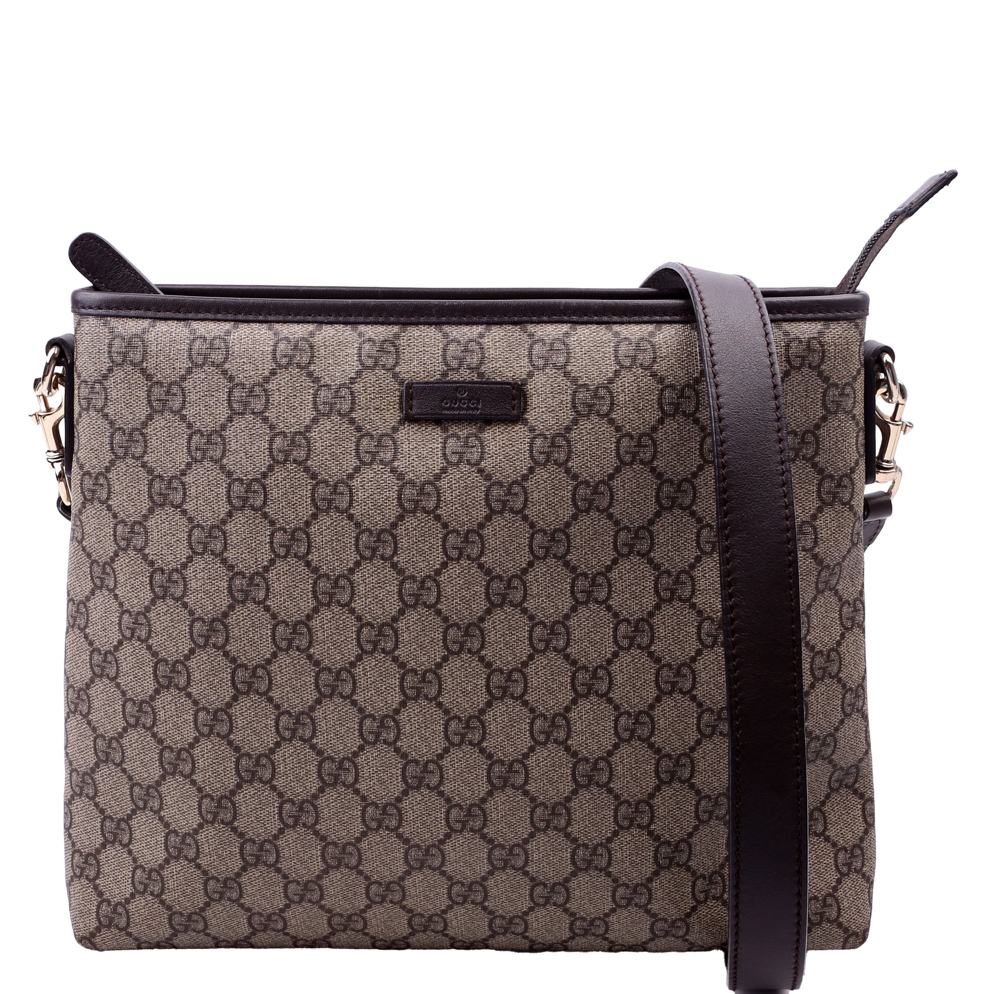 Gucci GG Supreme Brown Crossbody Bag