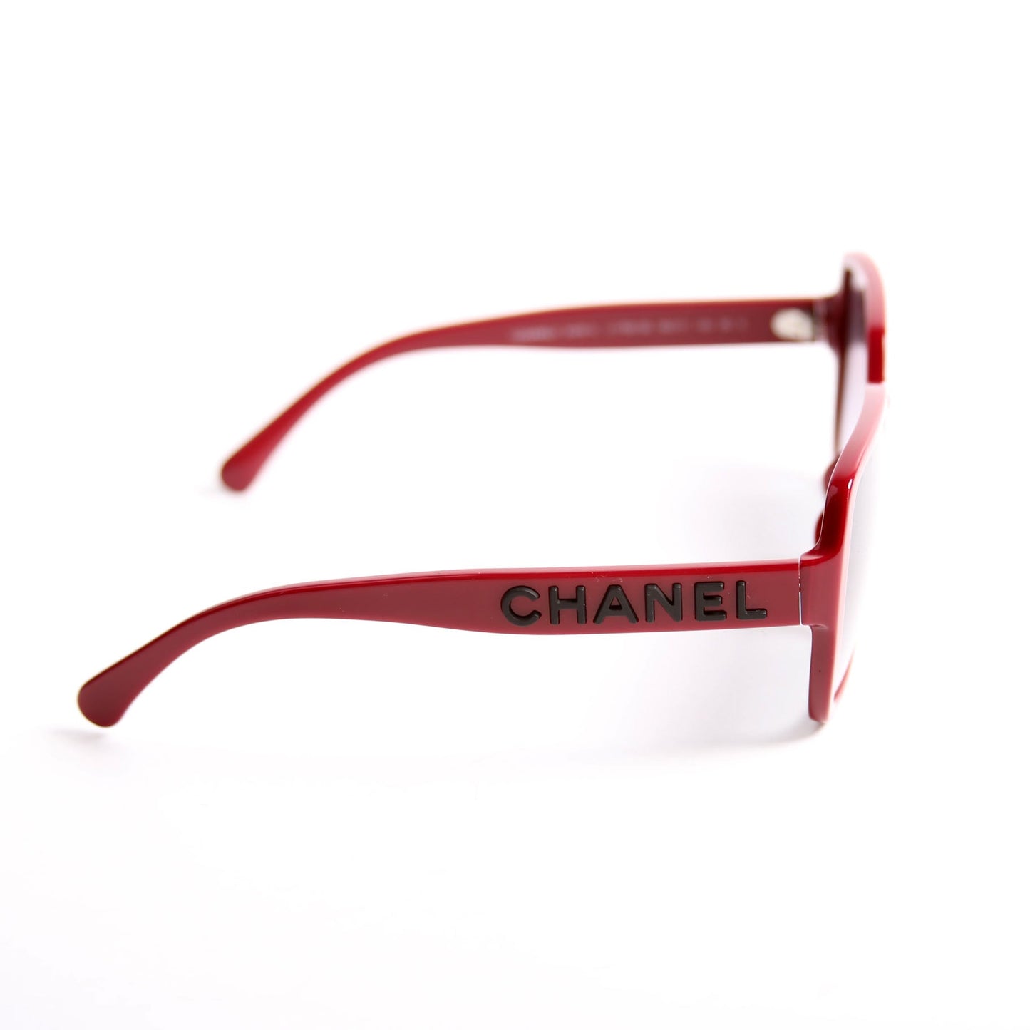 Chanel 5408-A Square Acetate Sunglasses Red