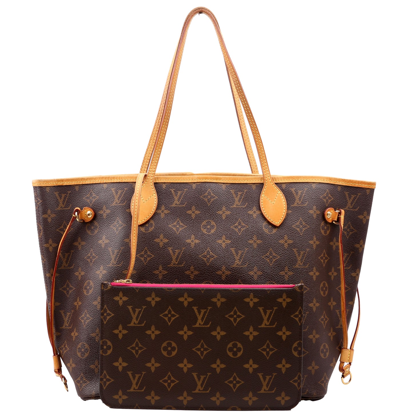 Louis Vuitton Neverfull MM Monogram Pink Wallet Case Pink 1