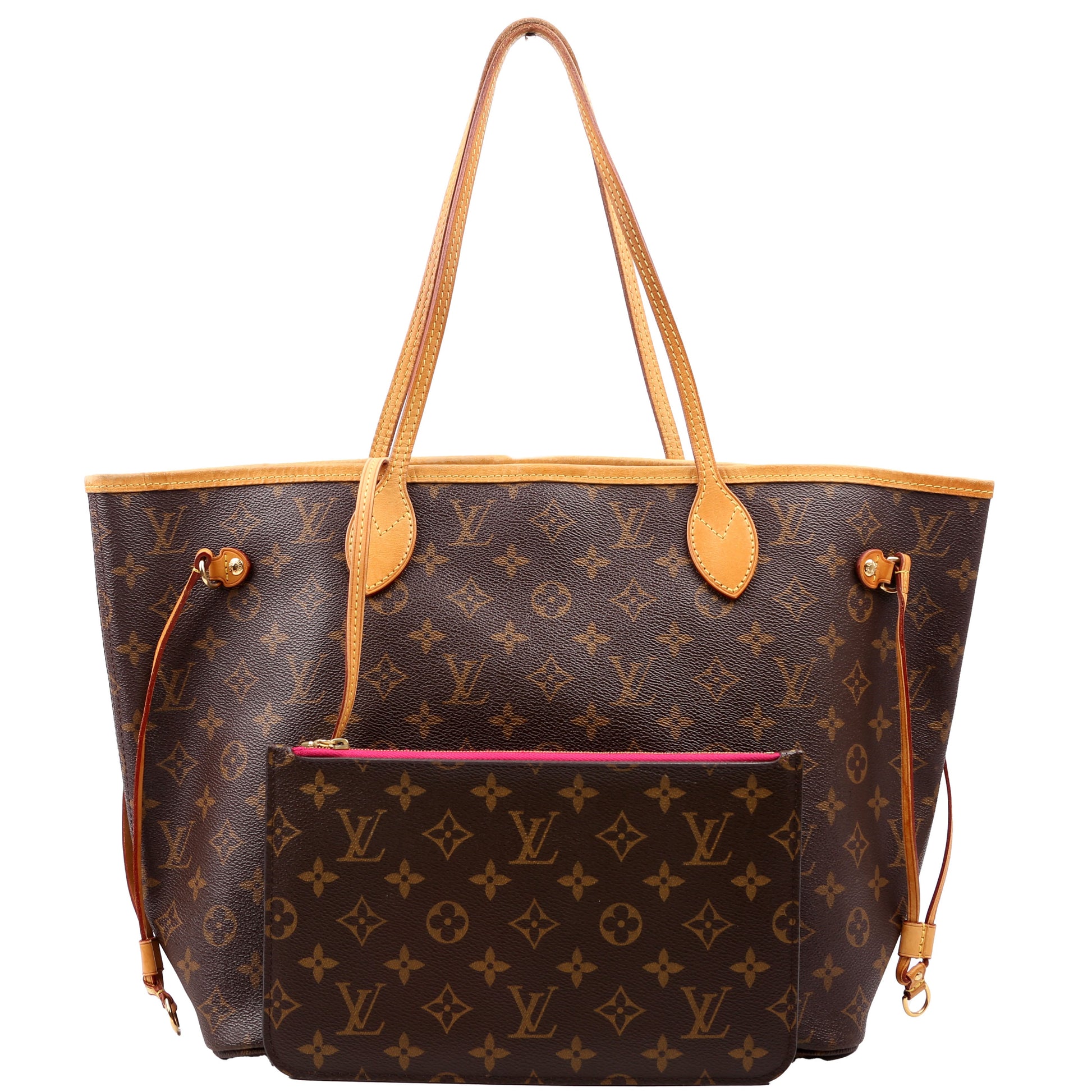 Louis Vuitton Neverfull MM Monogram Pink Wallet Case Pink 1