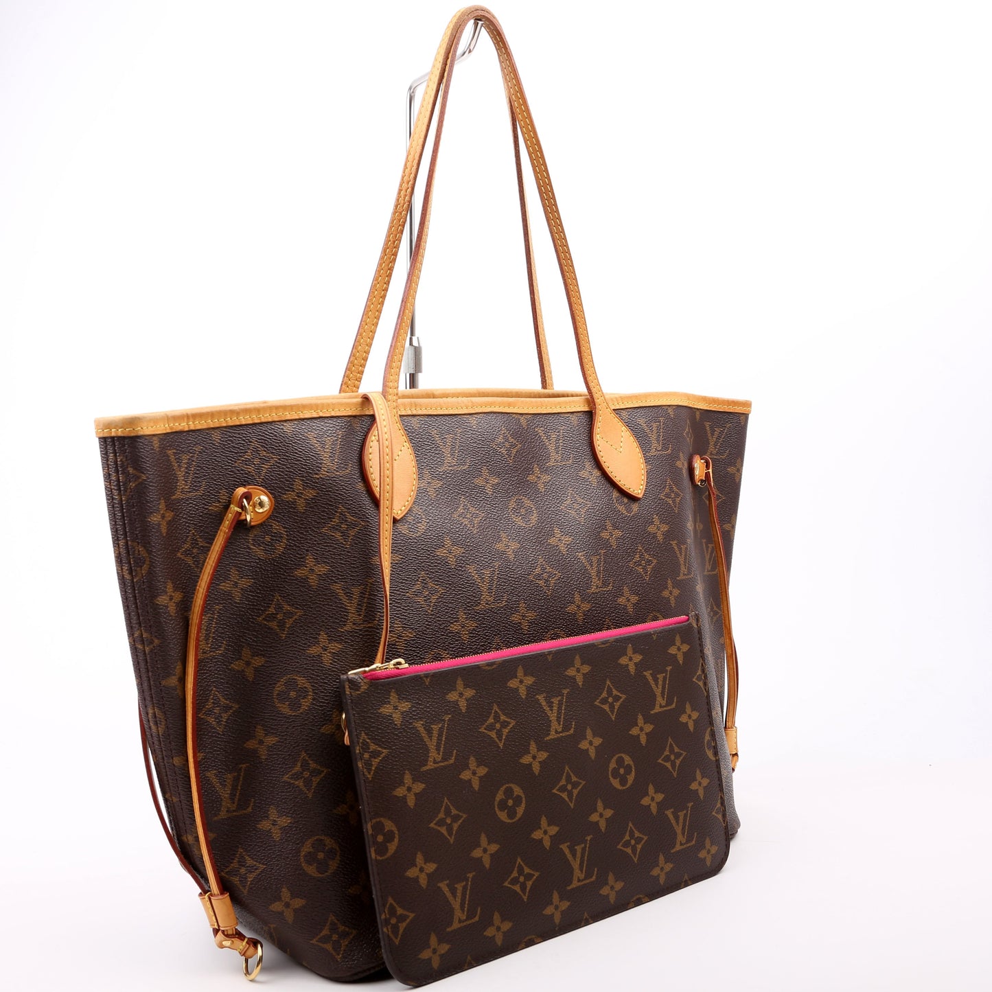 Louis Vuitton Neverfull MM Monogram Pink Wallet Case Pink 1