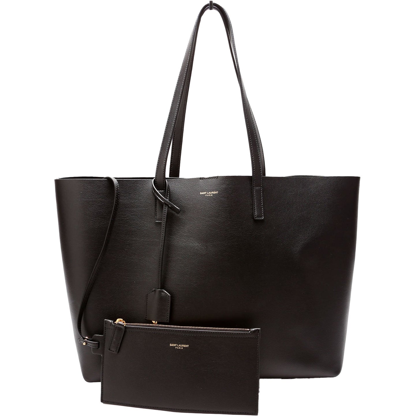YSL Saint Laurent Saint Laurent Shopping East West Supple Bag Leather Black Travel Bag