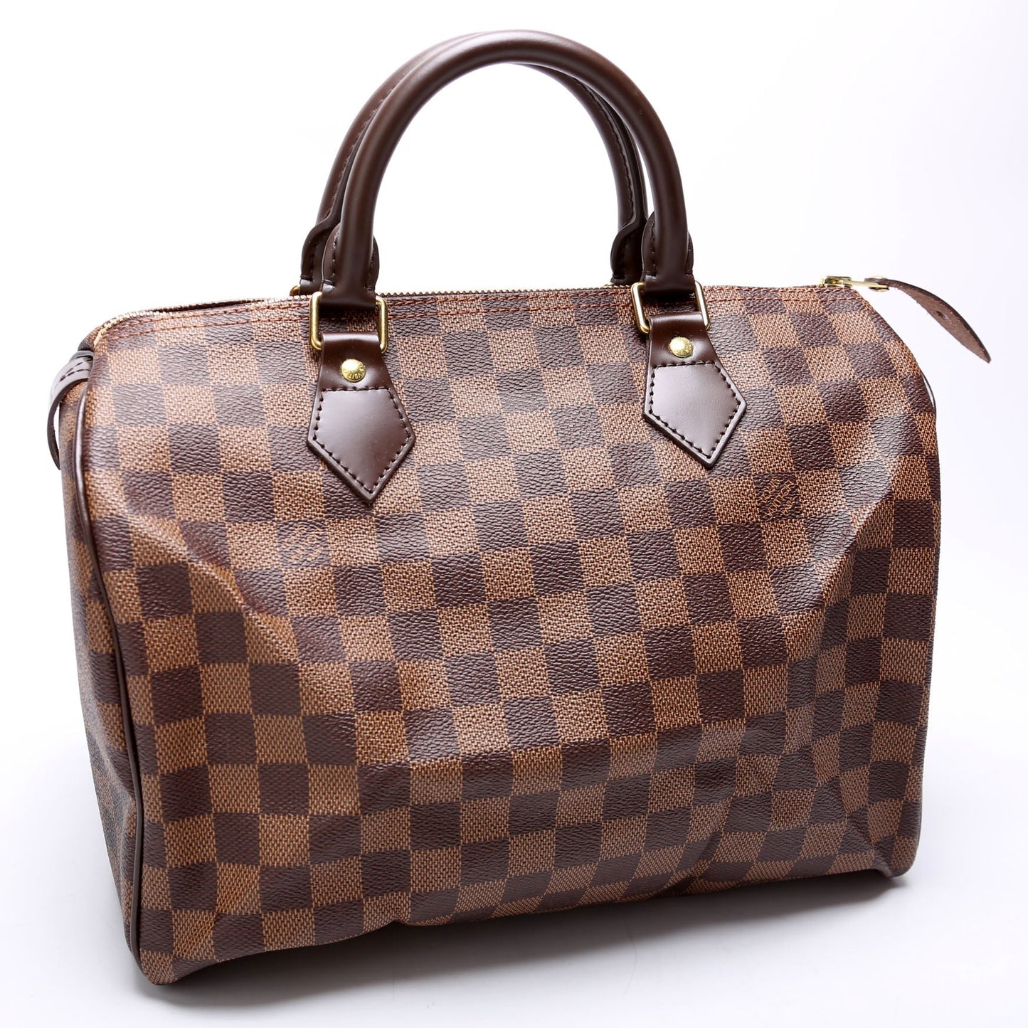 Louis Vuitton Speedy 30 Ebene Red Damier Handbag