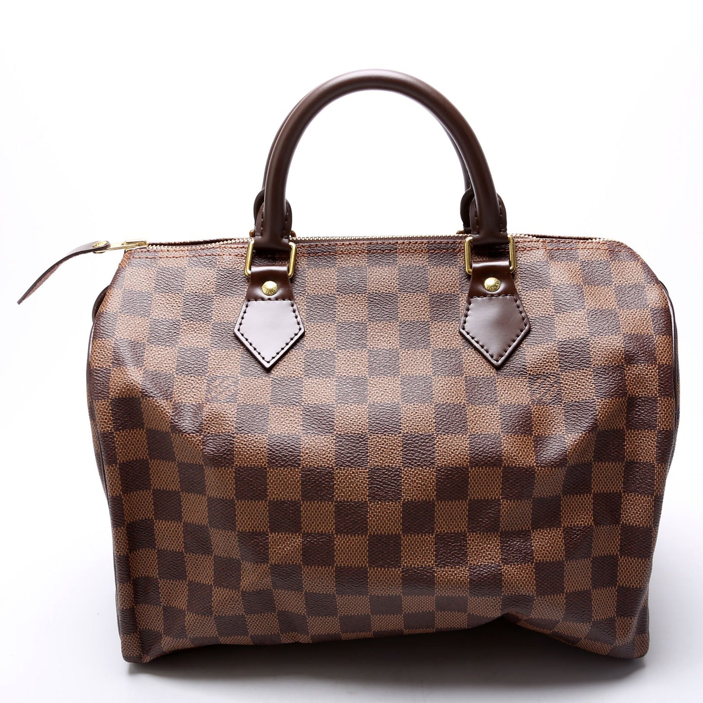 Louis Vuitton Speedy 30 Ebene Red Damier Handbag