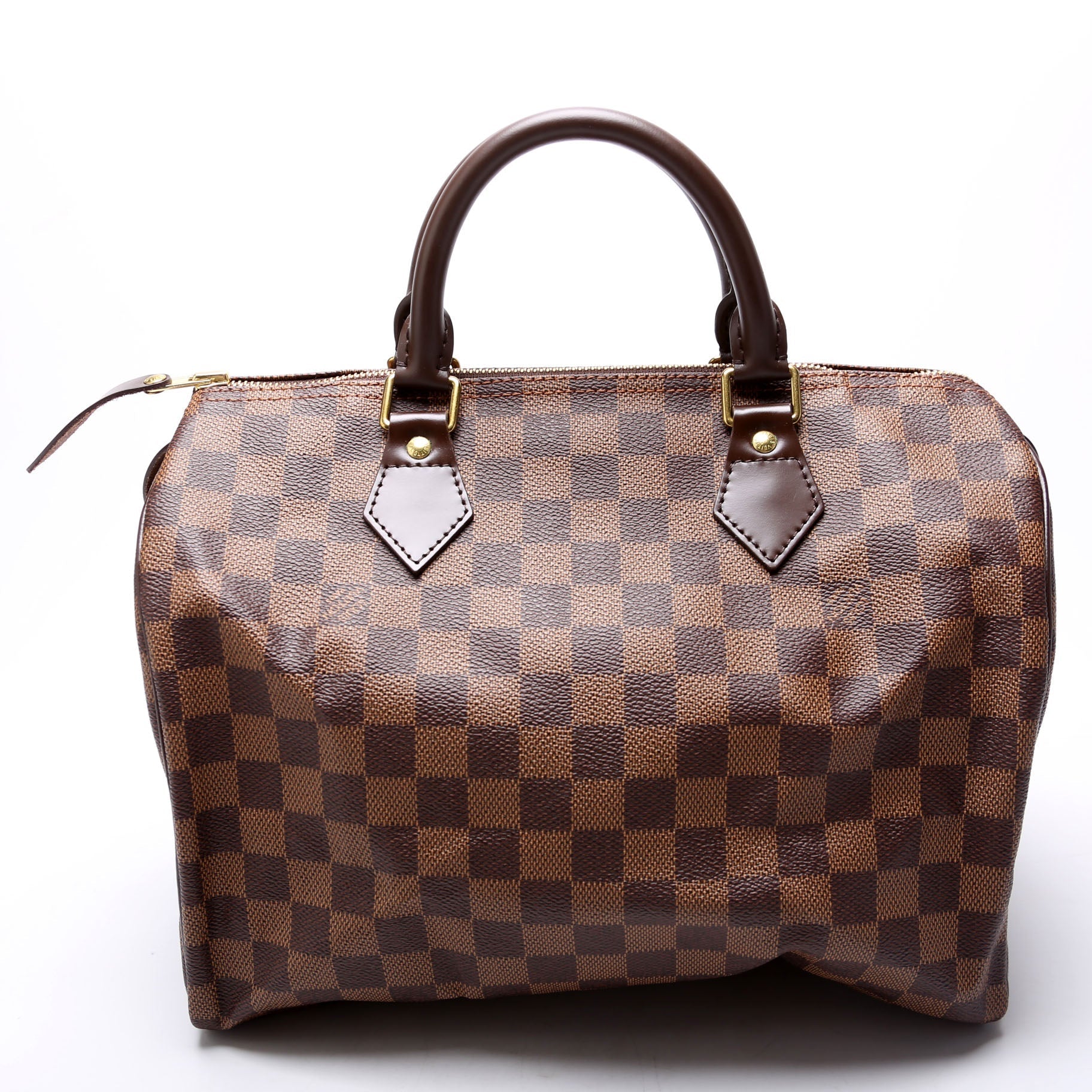 Louis Vuitton Speedy 30 Ebene Red Damier Handbag