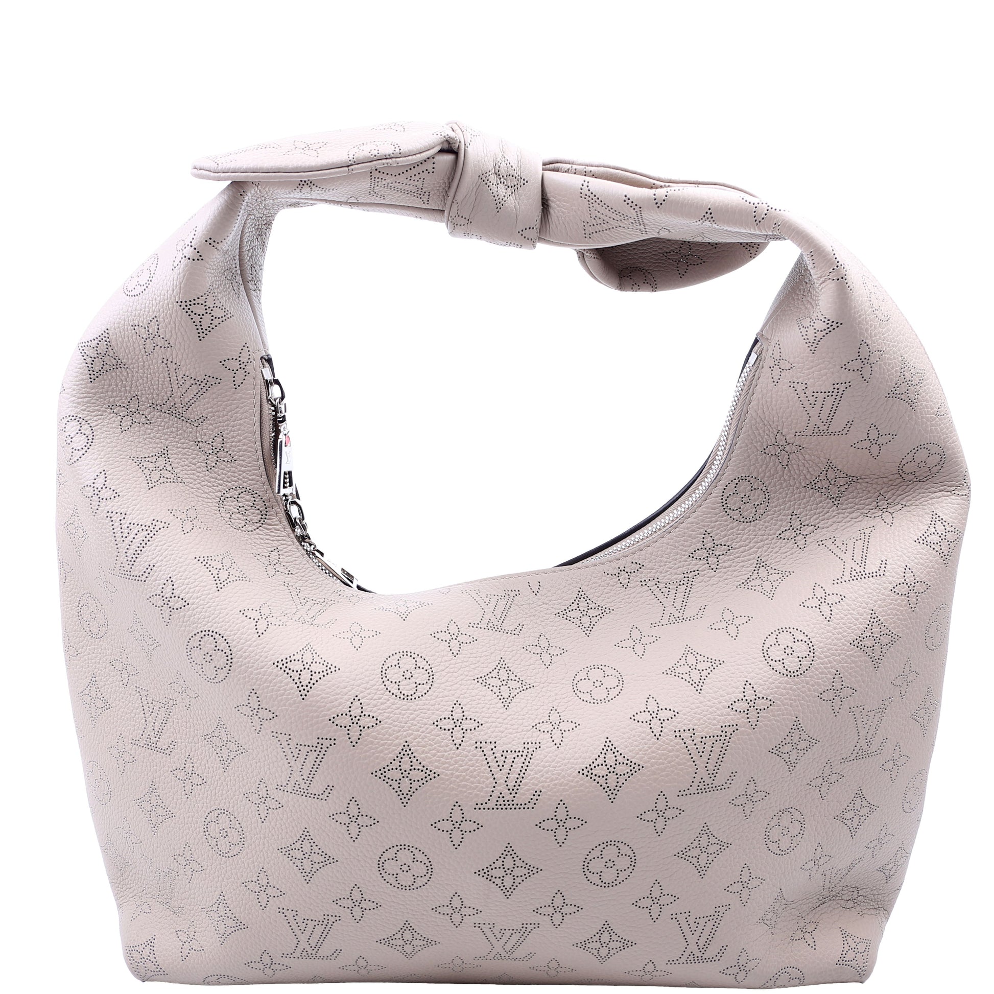 Louis Vuitton Why Knot Mahina Taupe MM Handbag