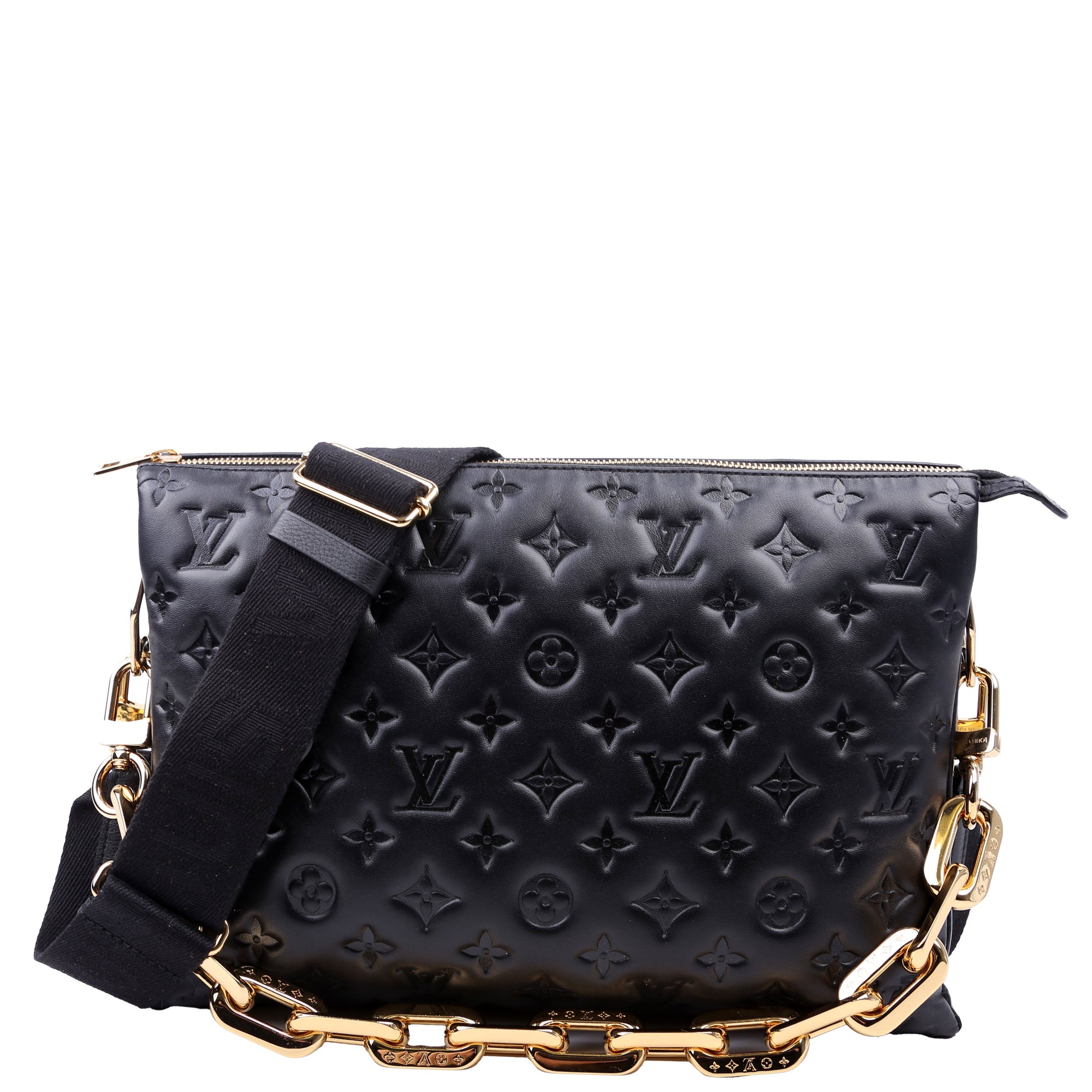 Louis Vuitton Coussin MM NV Lambskin Black Handbag