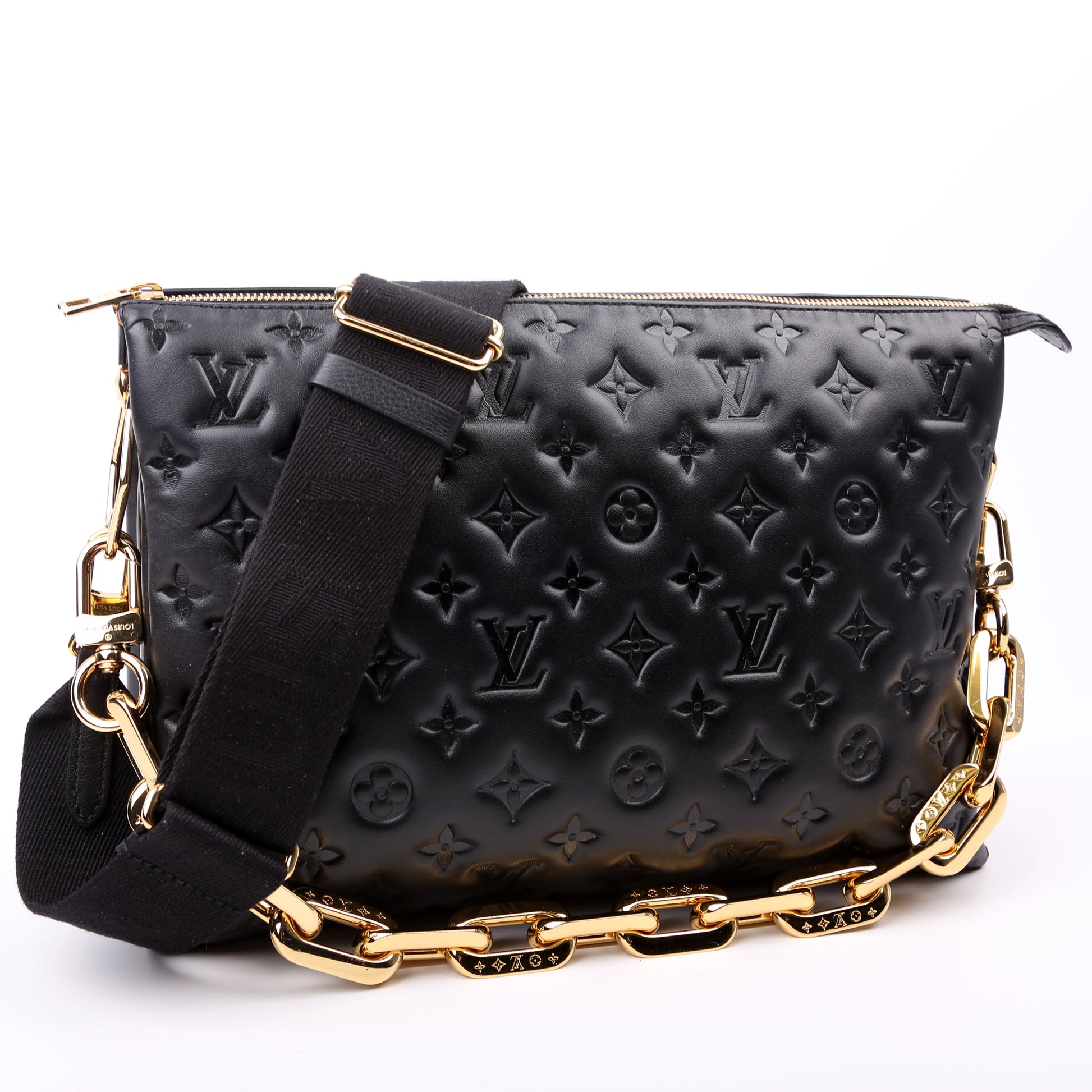 Louis Vuitton Coussin MM NV Lambskin Black Handbag