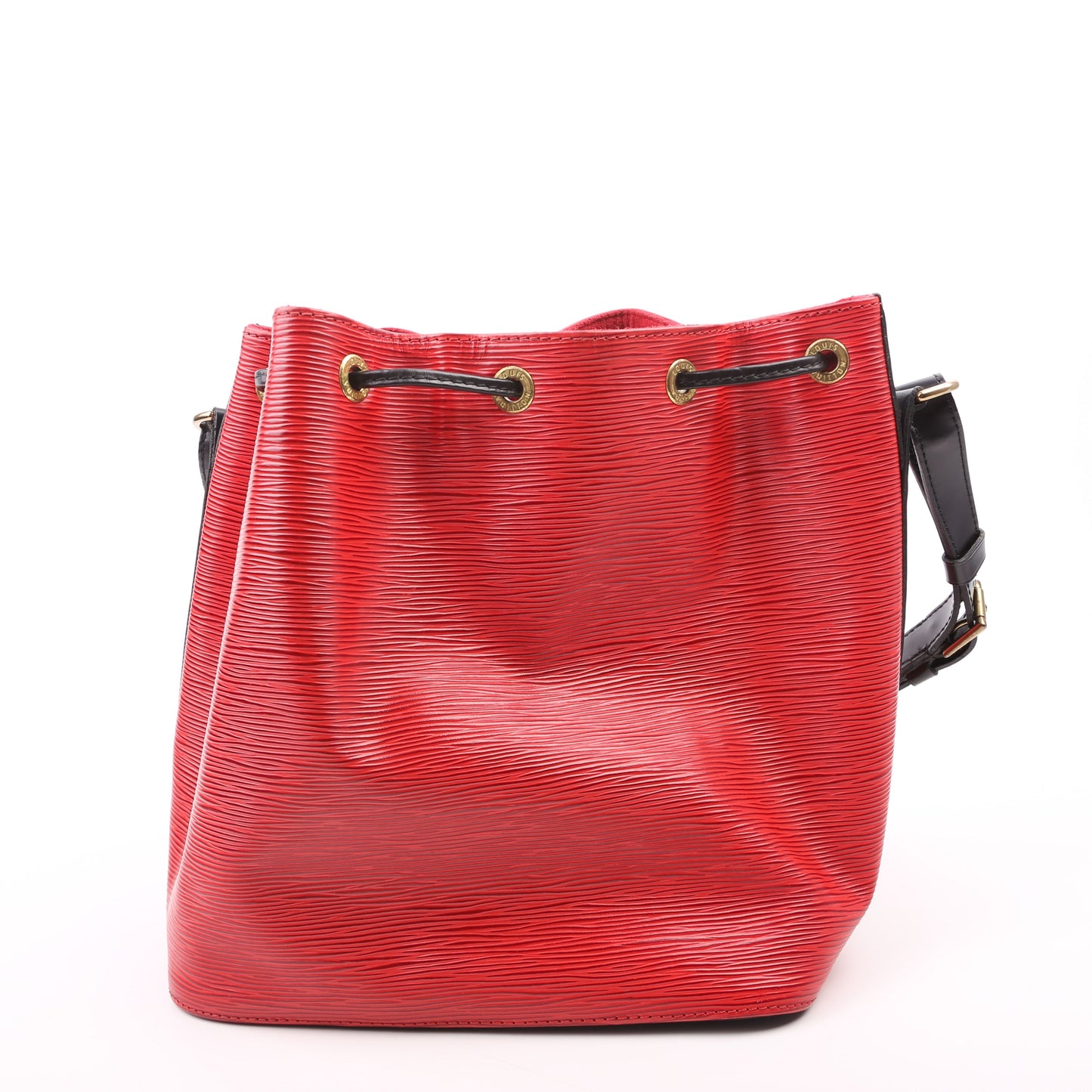 Louis Vuitton Noe Petit Epi Black Red Handbag