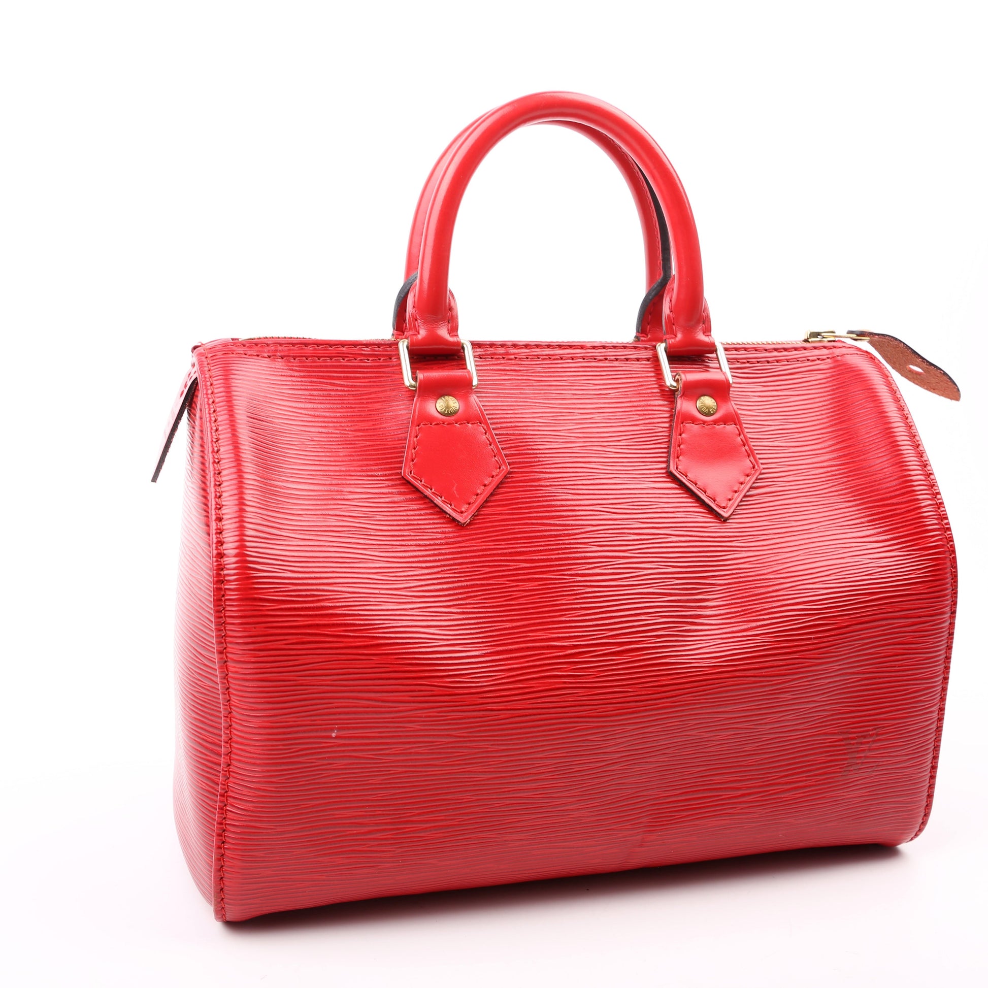 Louis Vuitton Speedy 25 Red Epi Handbag