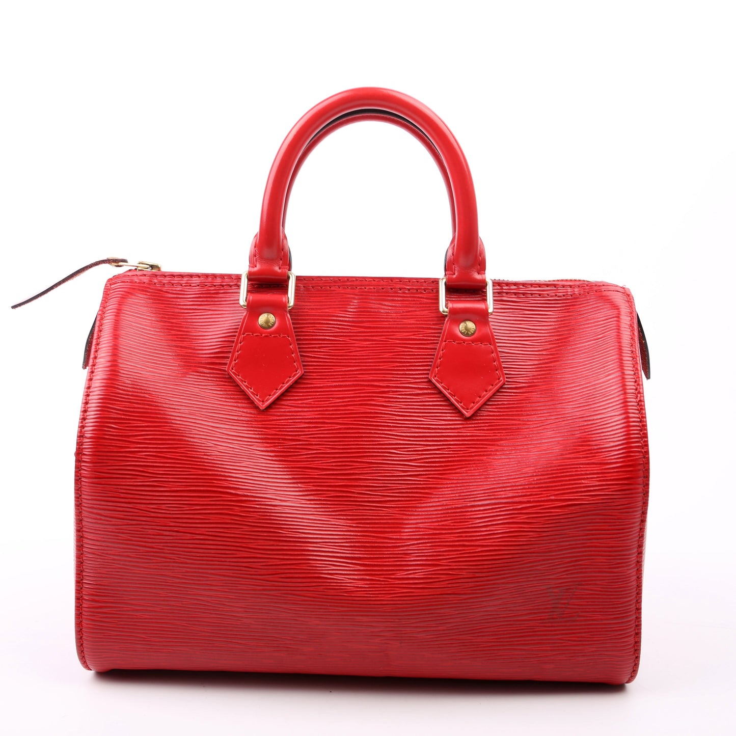 Louis Vuitton Speedy 25 Red Epi Handbag