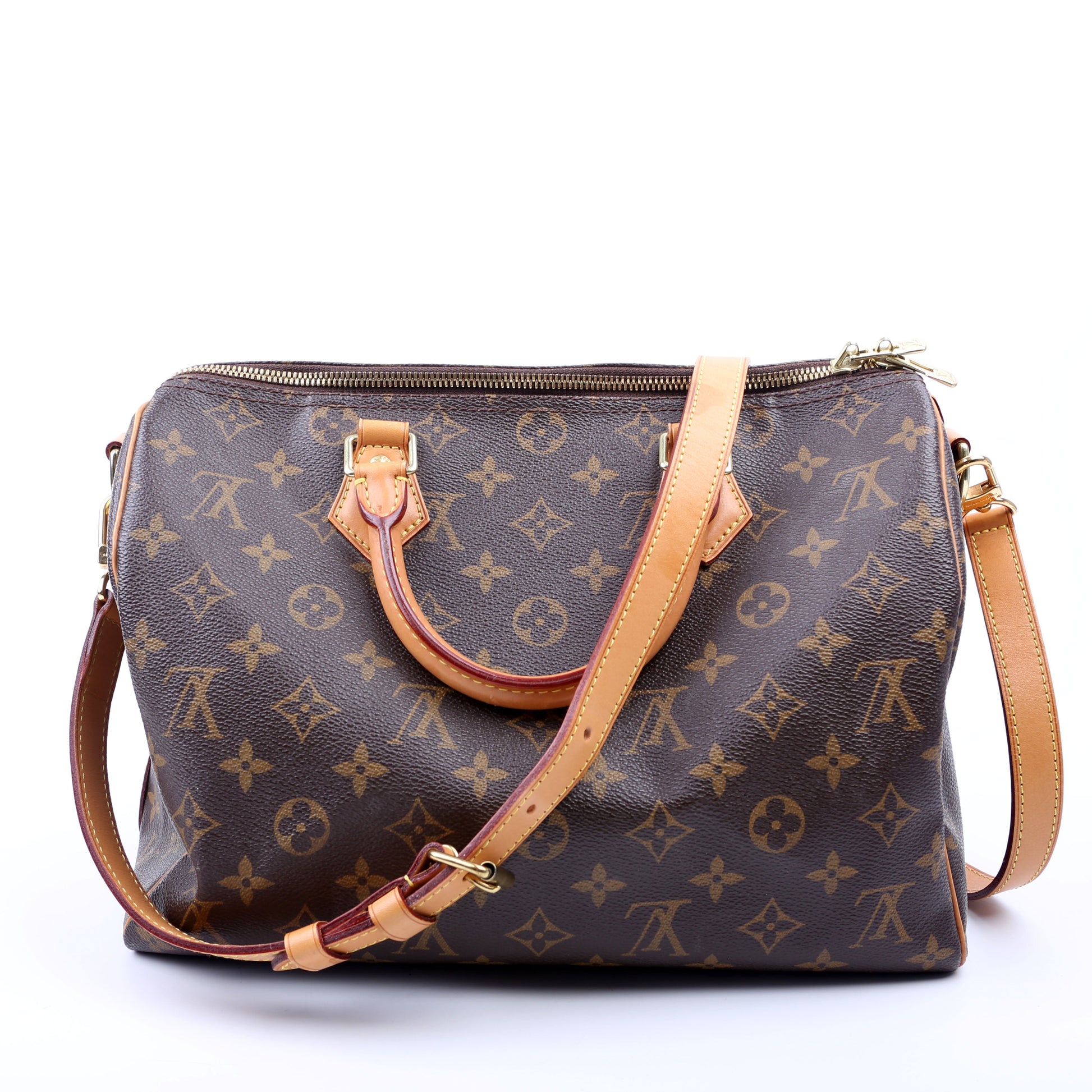 Louis Vuitton Speedy 30 Bandouliere Monogram Handbag 40