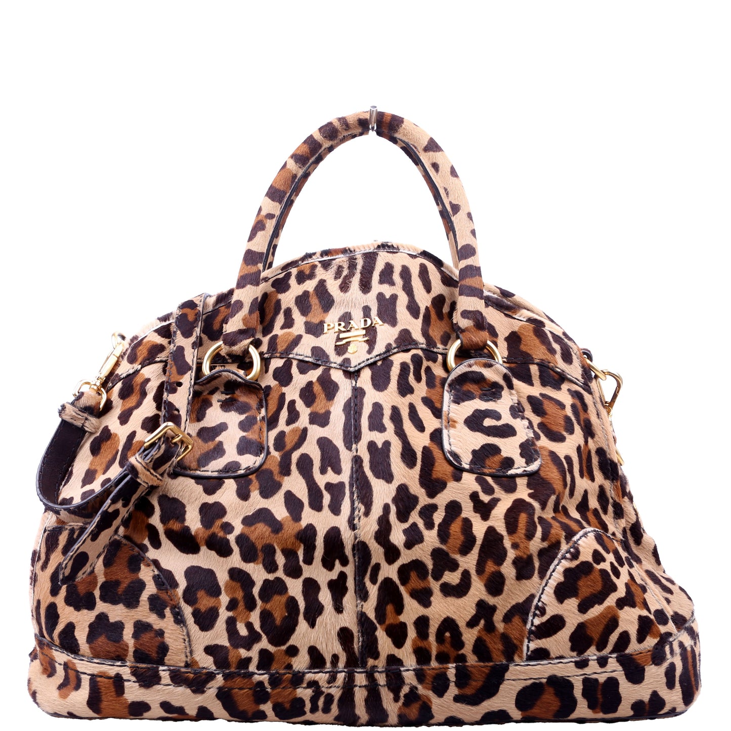 Prada Cavallino Pony Hair Bowler Way Bag Travel Bag