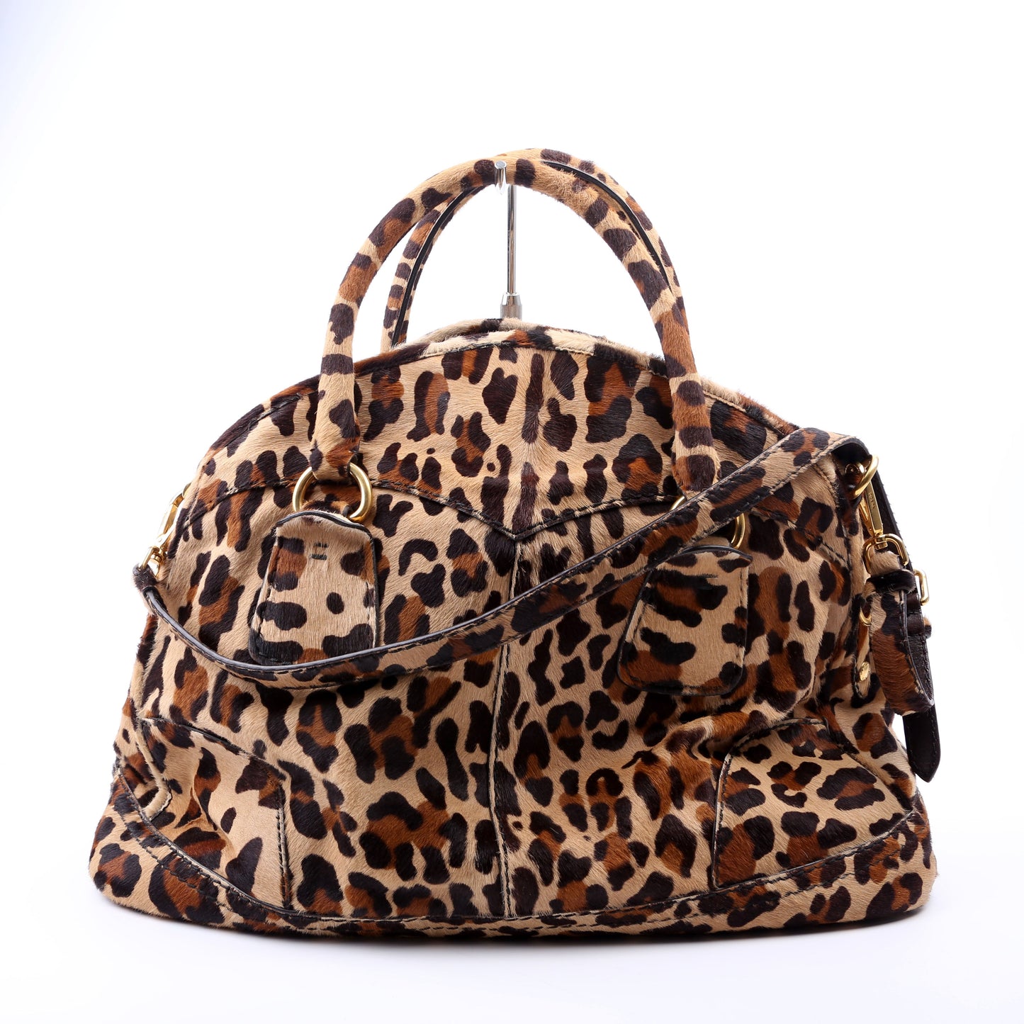 Prada Cavallino Pony Hair Bowler Way Bag Travel Bag