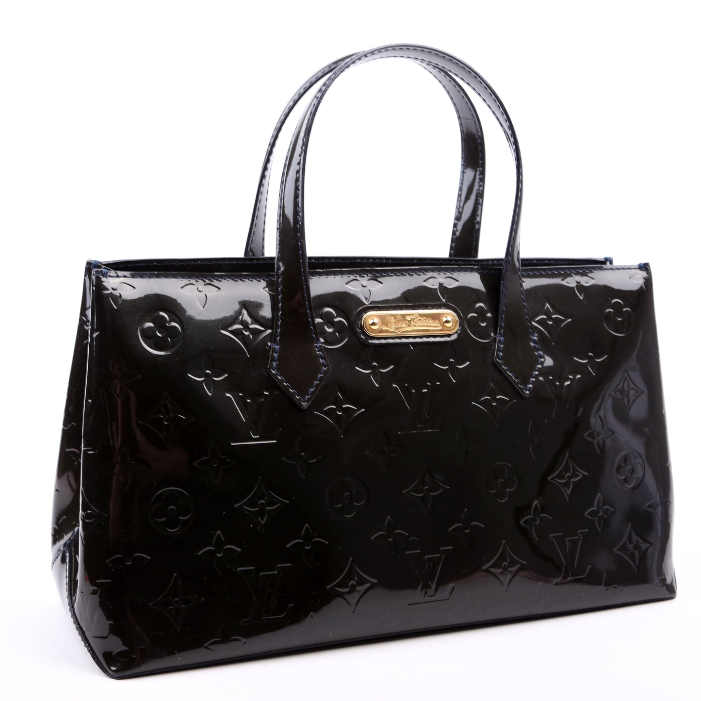 Louis Vuitton Wilshire Green PM Vernis Handbag