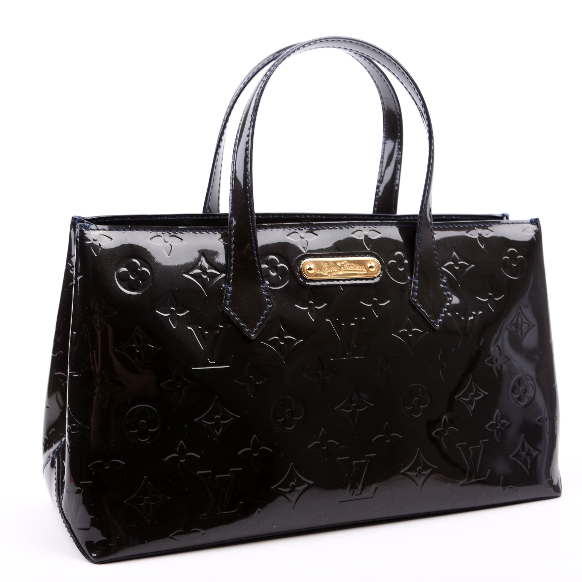 Louis Vuitton Wilshire Green PM Vernis Handbag