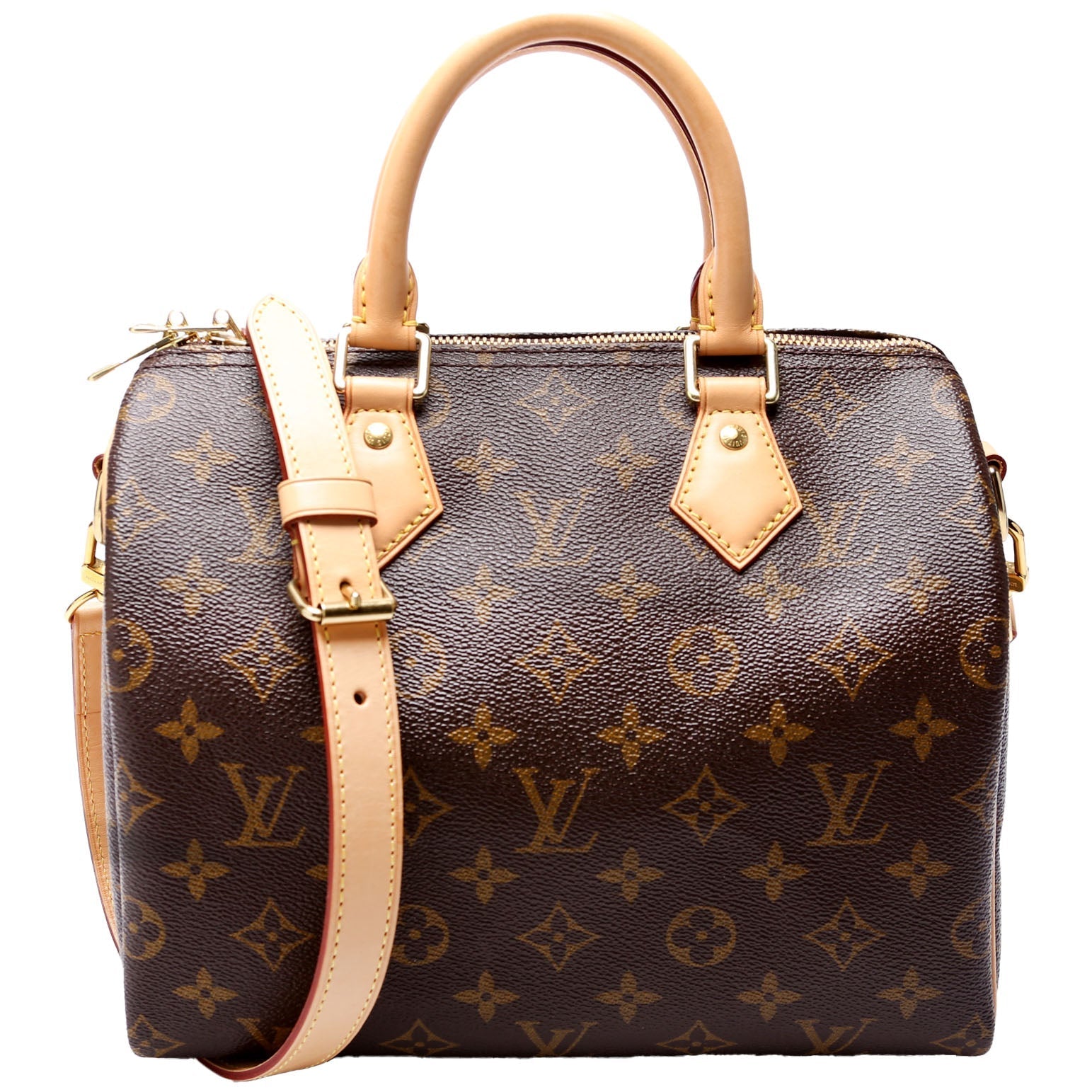 Louis Vuitton Speedy 25 W Monogram Handbag Monogram 1
