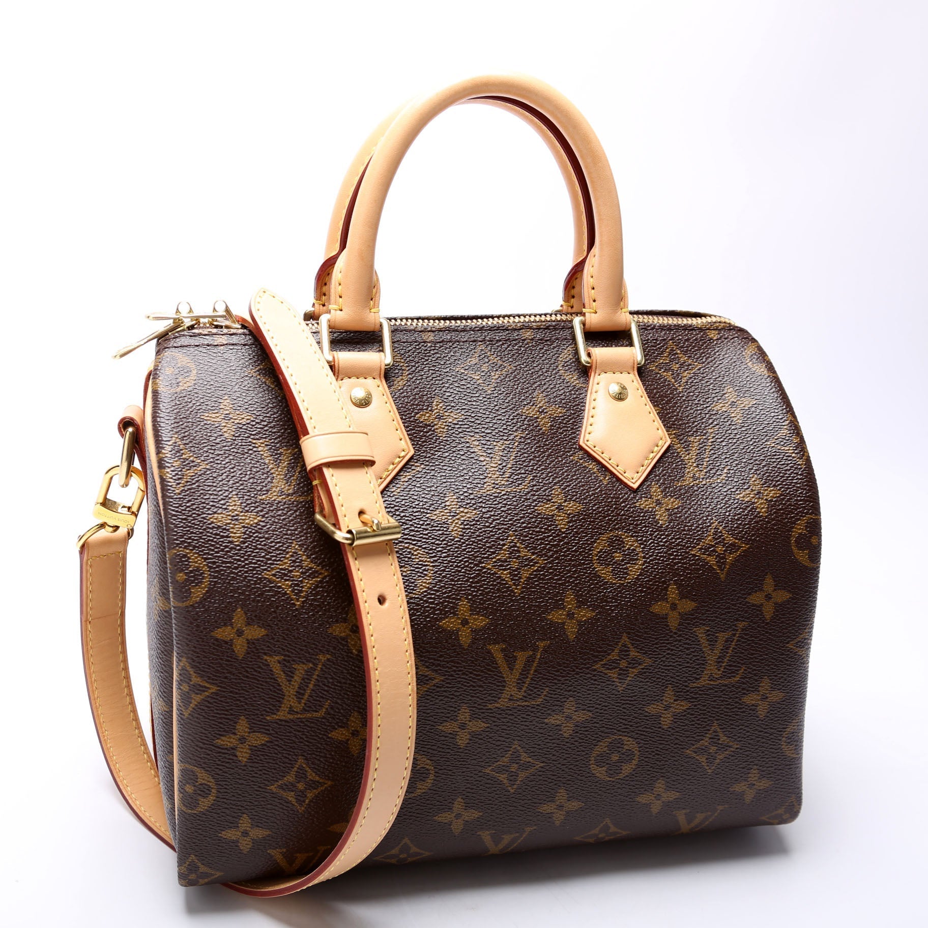 Louis Vuitton Speedy 25 W Monogram Handbag Monogram 1