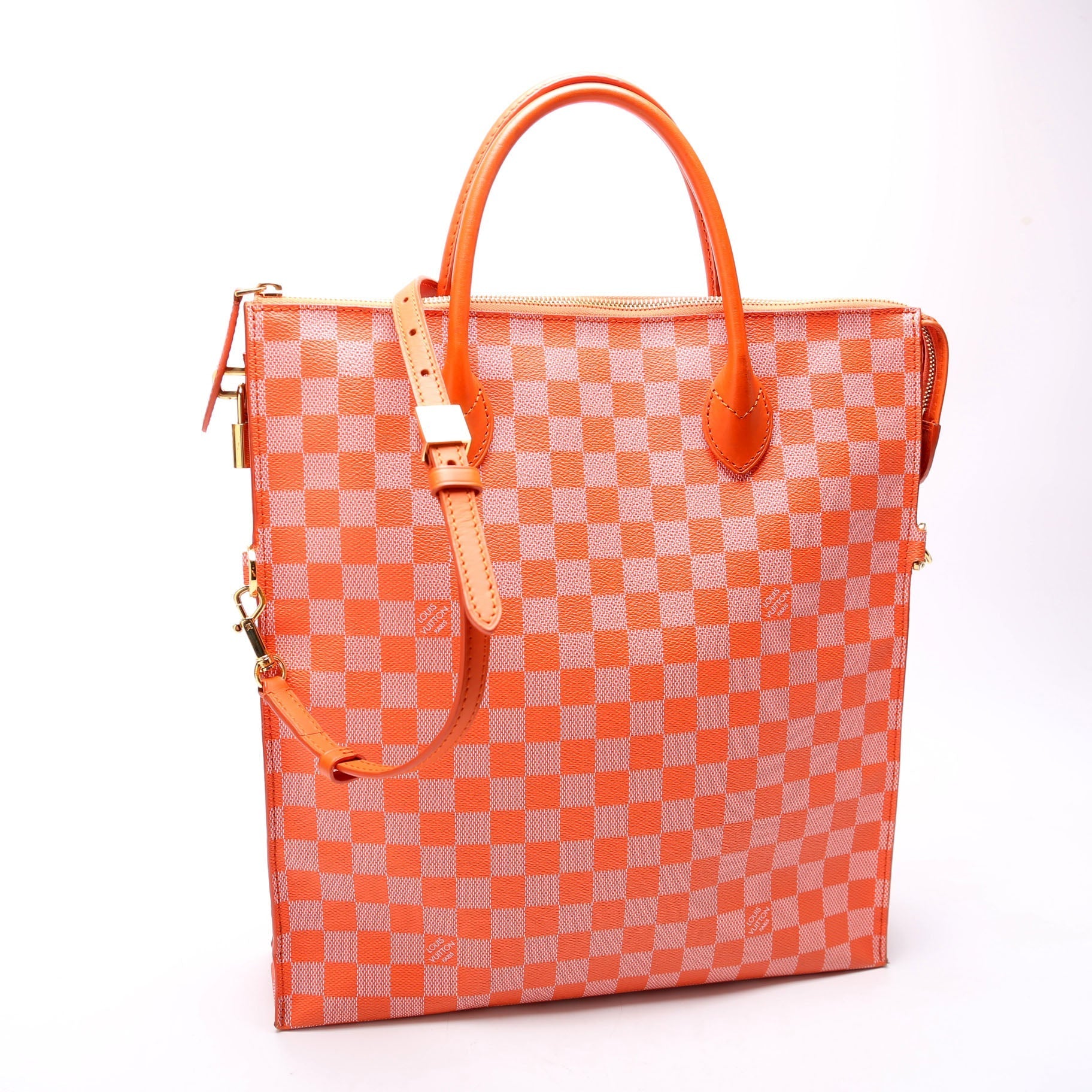 Louis Vuitton Mobil Couler Damier Orange Handbag