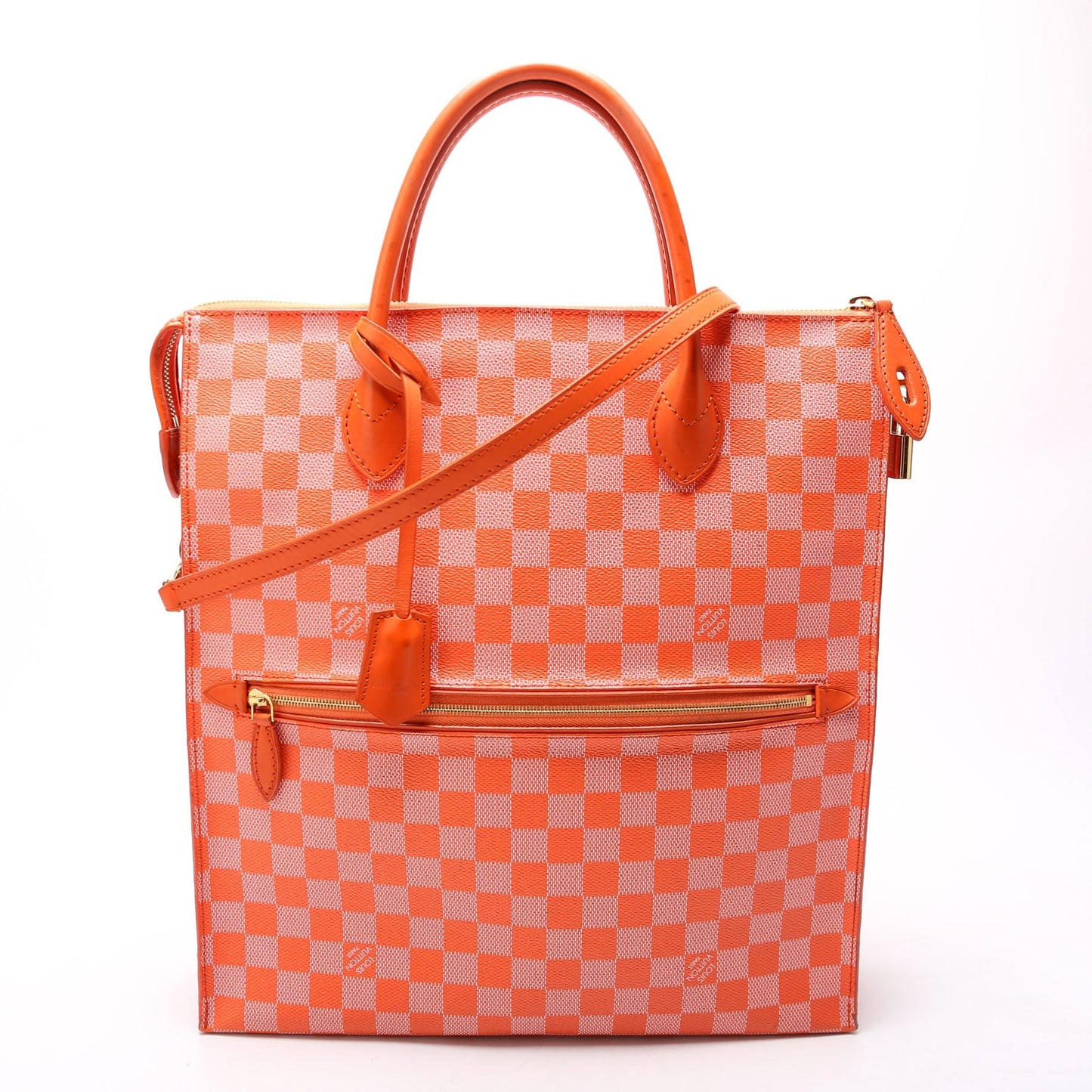 Louis Vuitton Mobil Couler Damier Orange Handbag