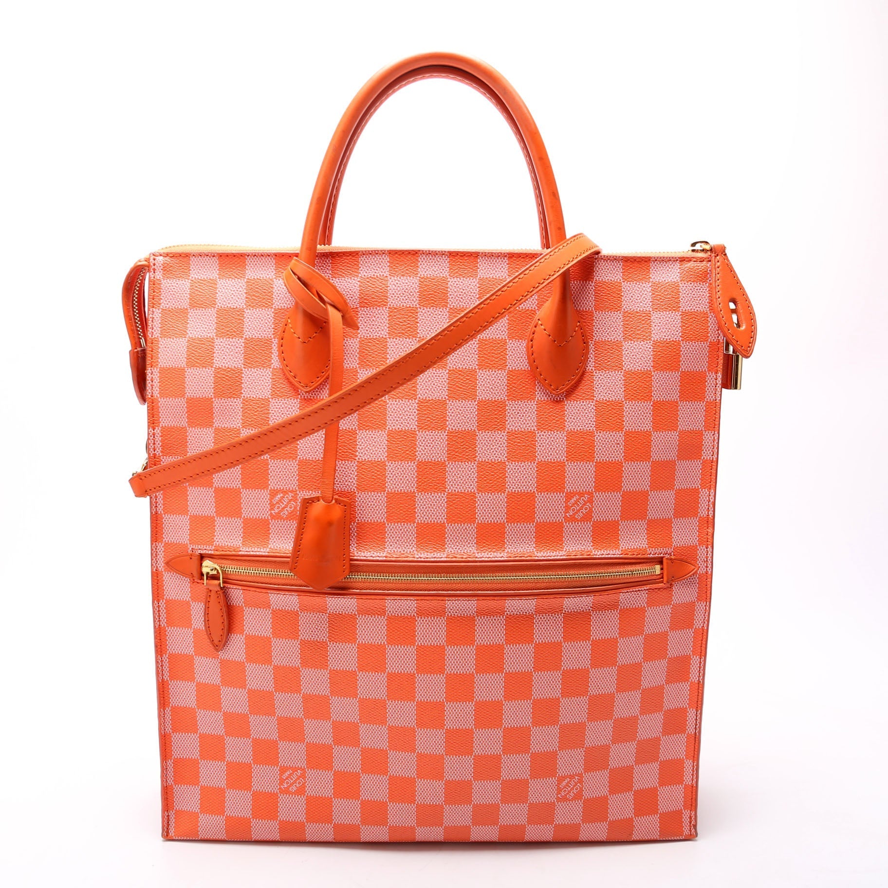 Louis Vuitton Mobil Couler Damier Orange Handbag