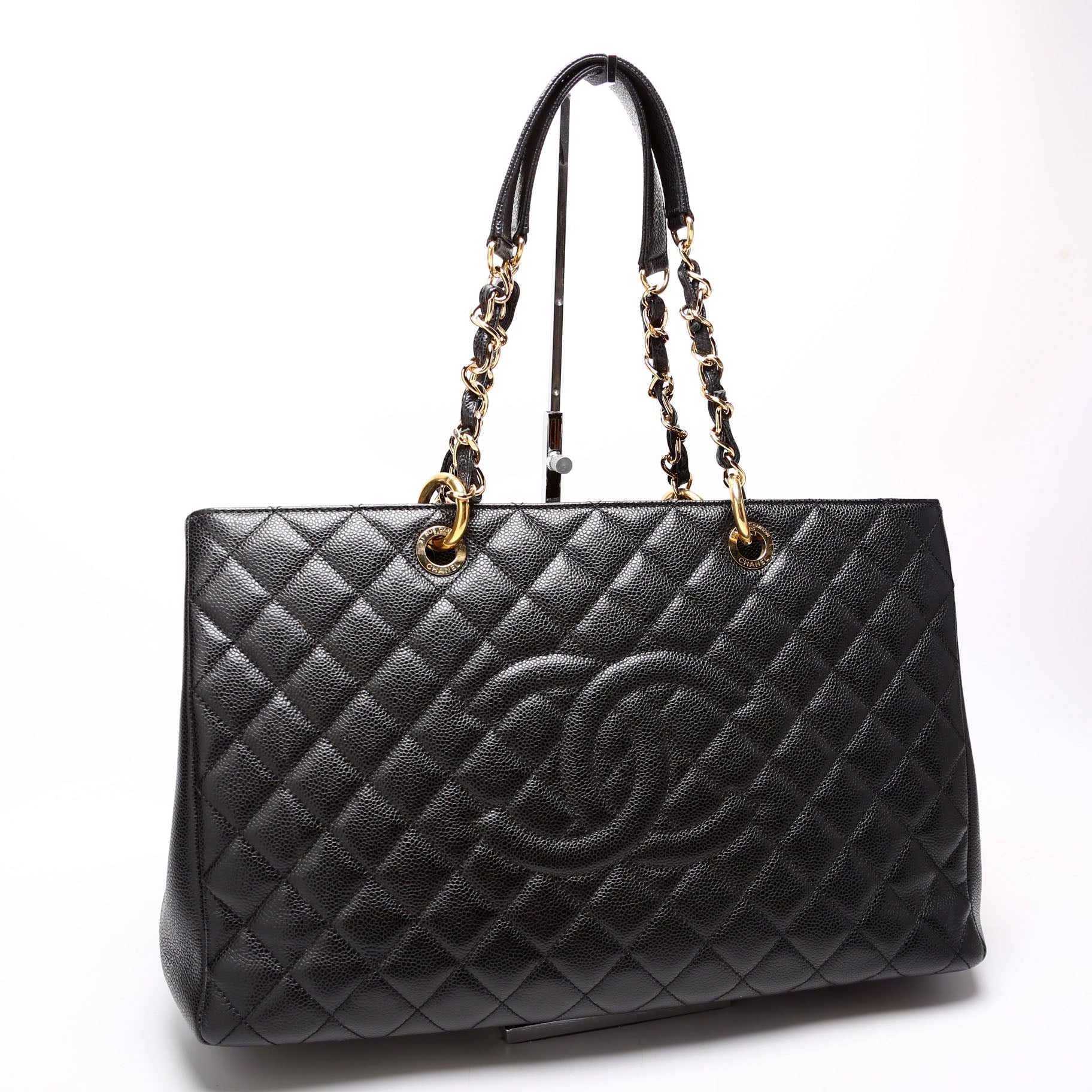 Chanel Grand Shopping Extra Caviar Black Tote Bag