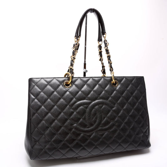 Chanel Grand Shopping Extra Caviar Black Tote Bag
