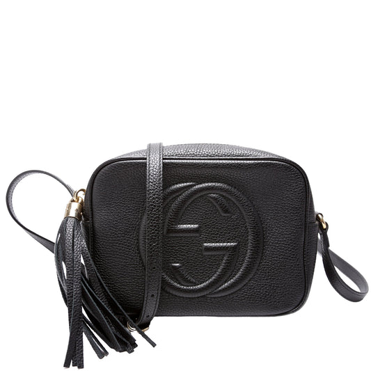 Gucci Soho Disco Black Crossbody Bag Black 5