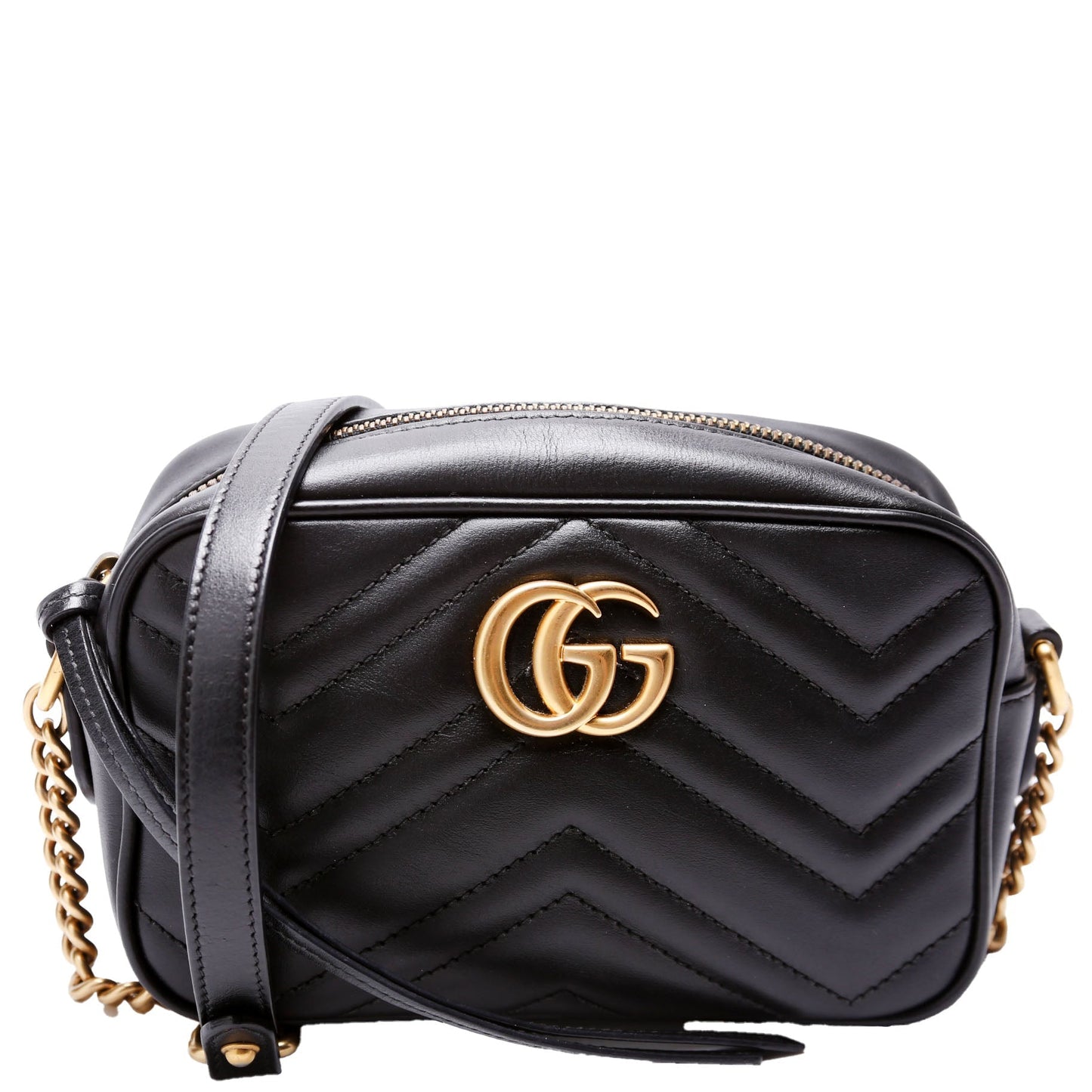 Gucci Marmont Camera Black Mini Travel Bag Black 4