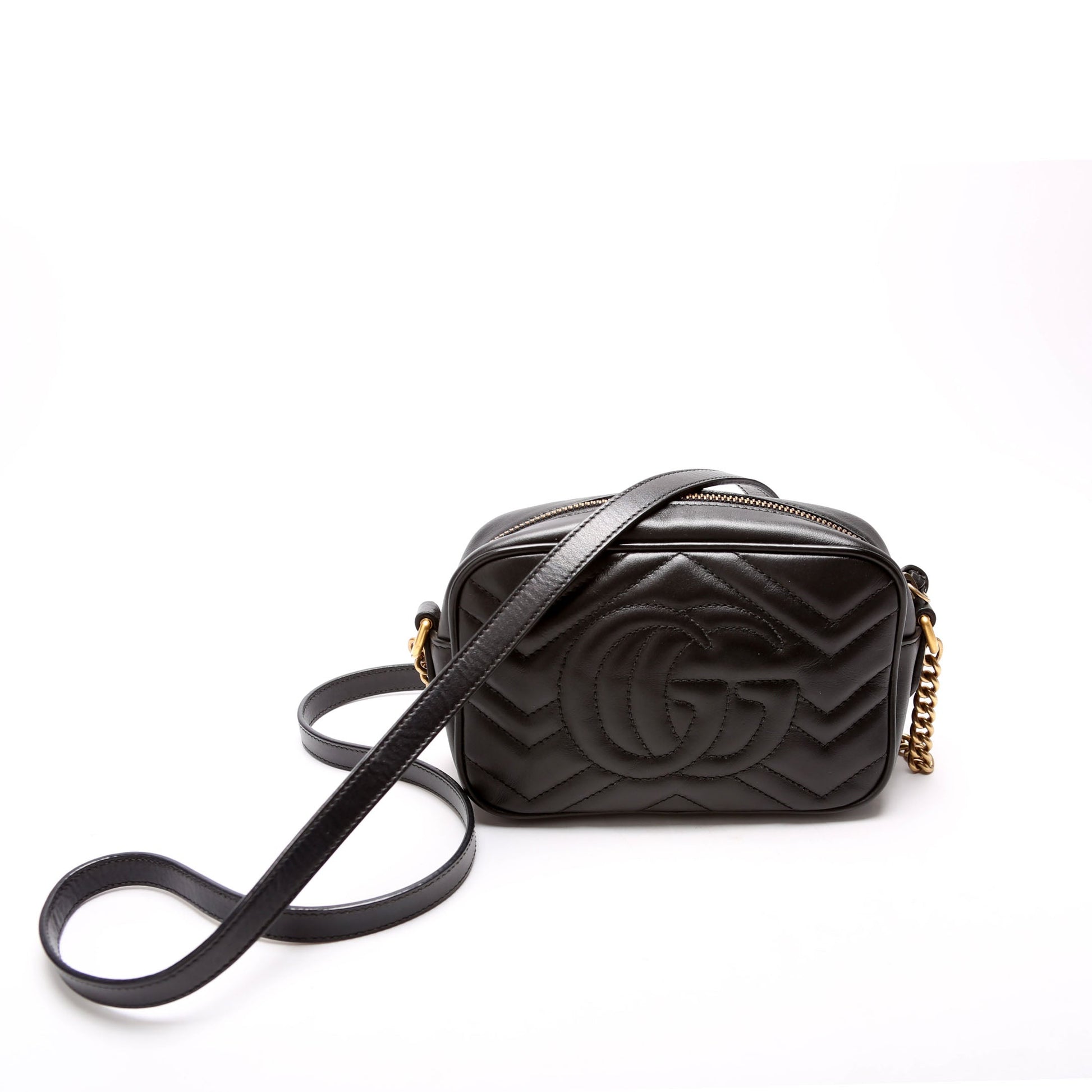 Gucci Marmont Camera Black Mini Travel Bag Black 4