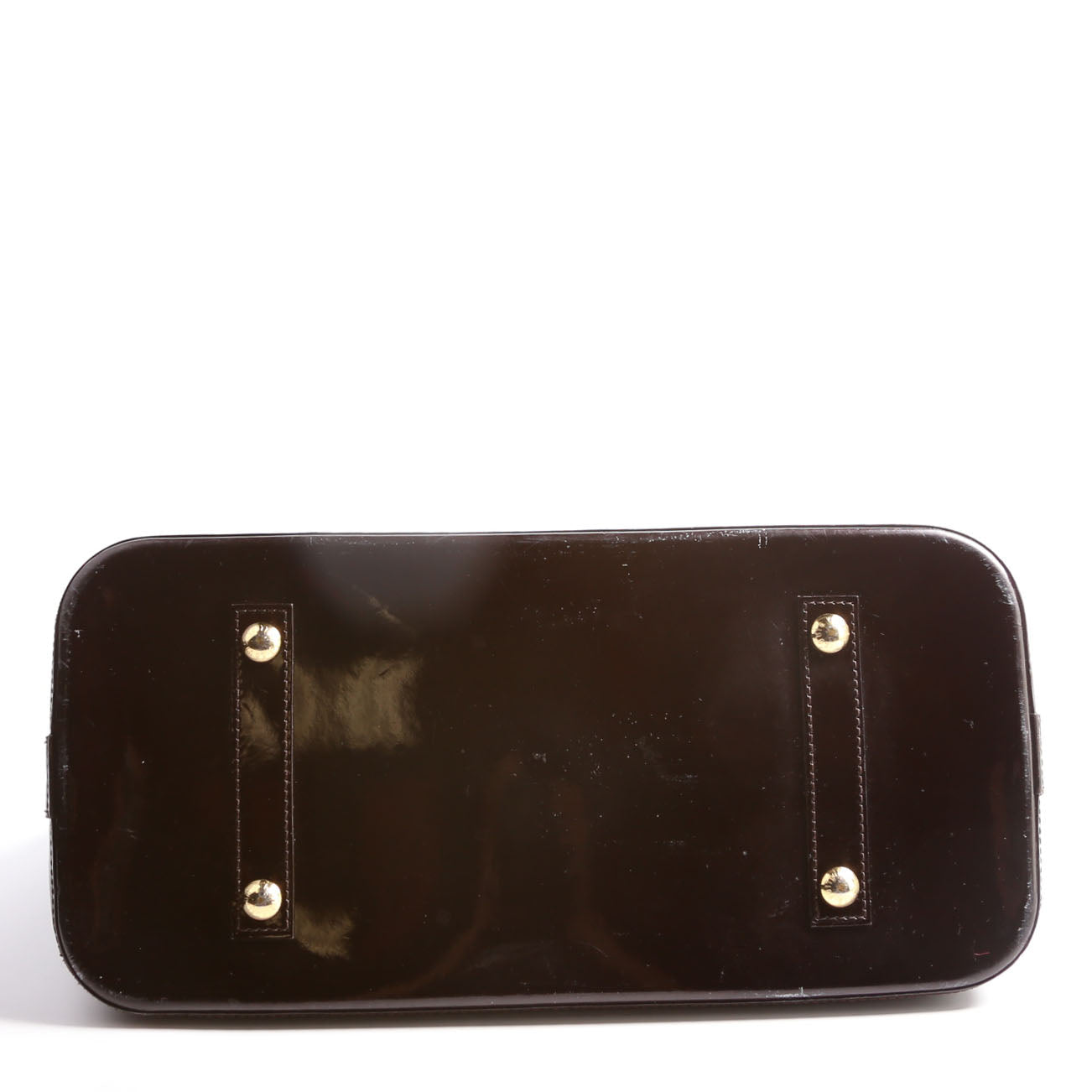 Louis Vuitton Alma GM Burgundy Vernis Handbag