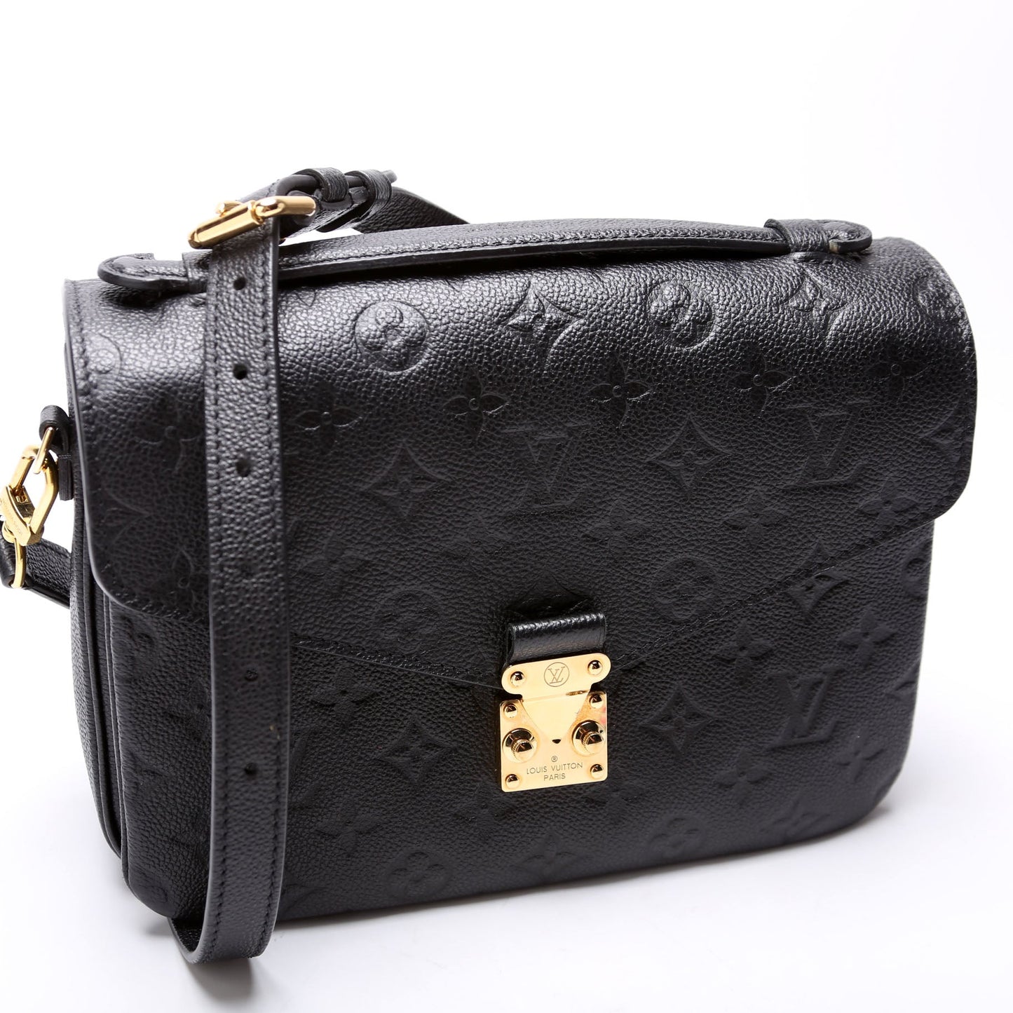 Louis Vuitton Pochette Metis Empreinte Black Clutch Bag Black 4