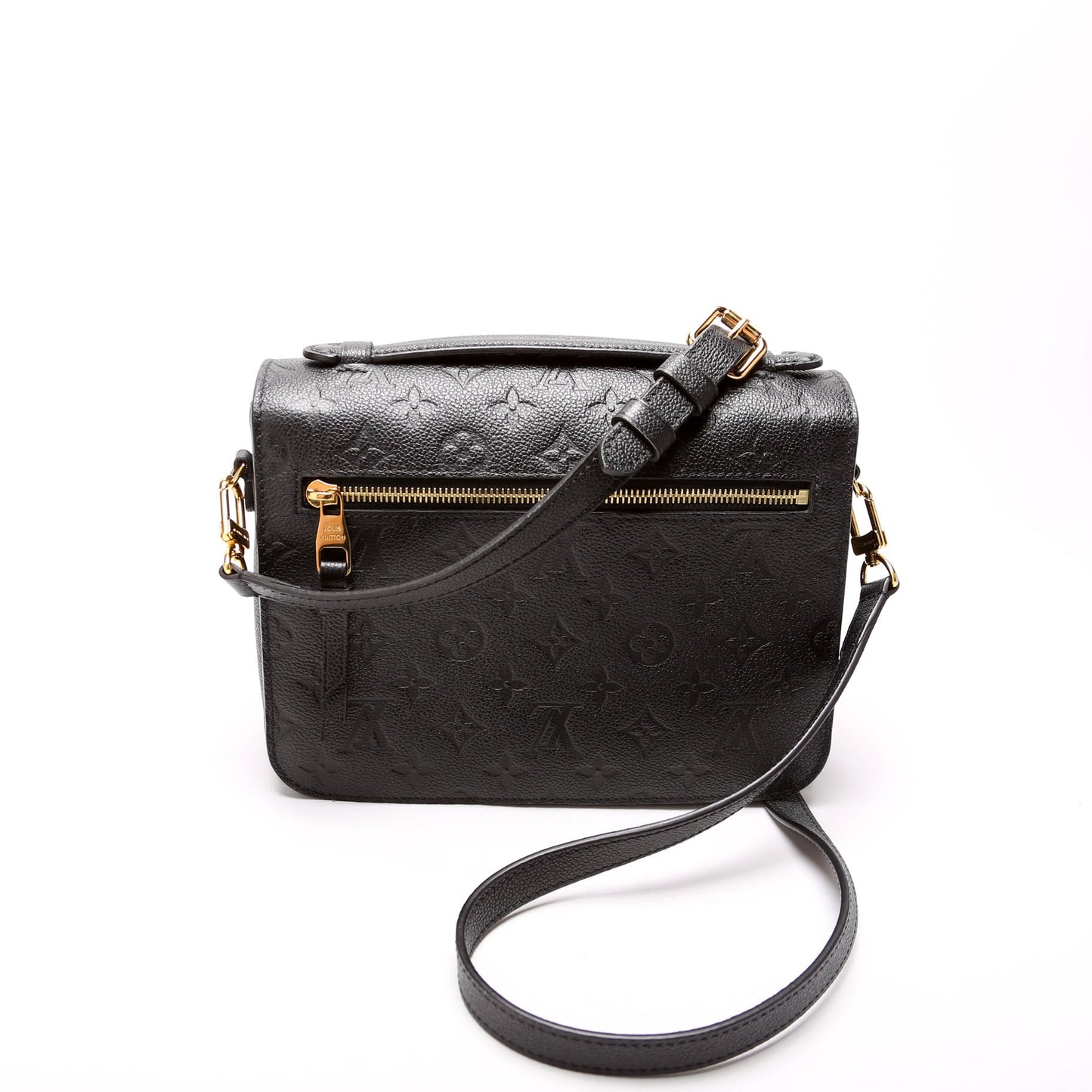 Louis Vuitton Pochette Metis Empreinte Black Clutch Bag Black 4
