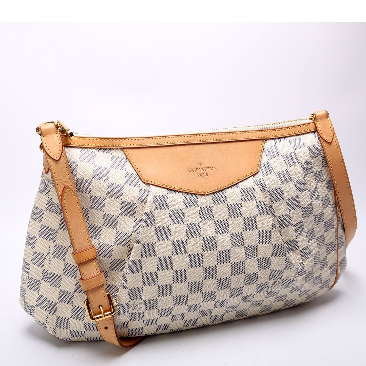 Louis Vuitton Siracusa Azur MM Damier Handbag Damier Azur