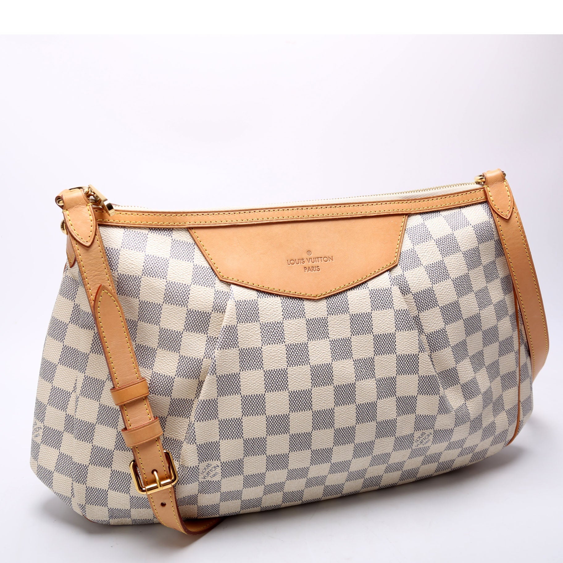 Louis Vuitton Siracusa Azur MM Damier Handbag Damier Azur