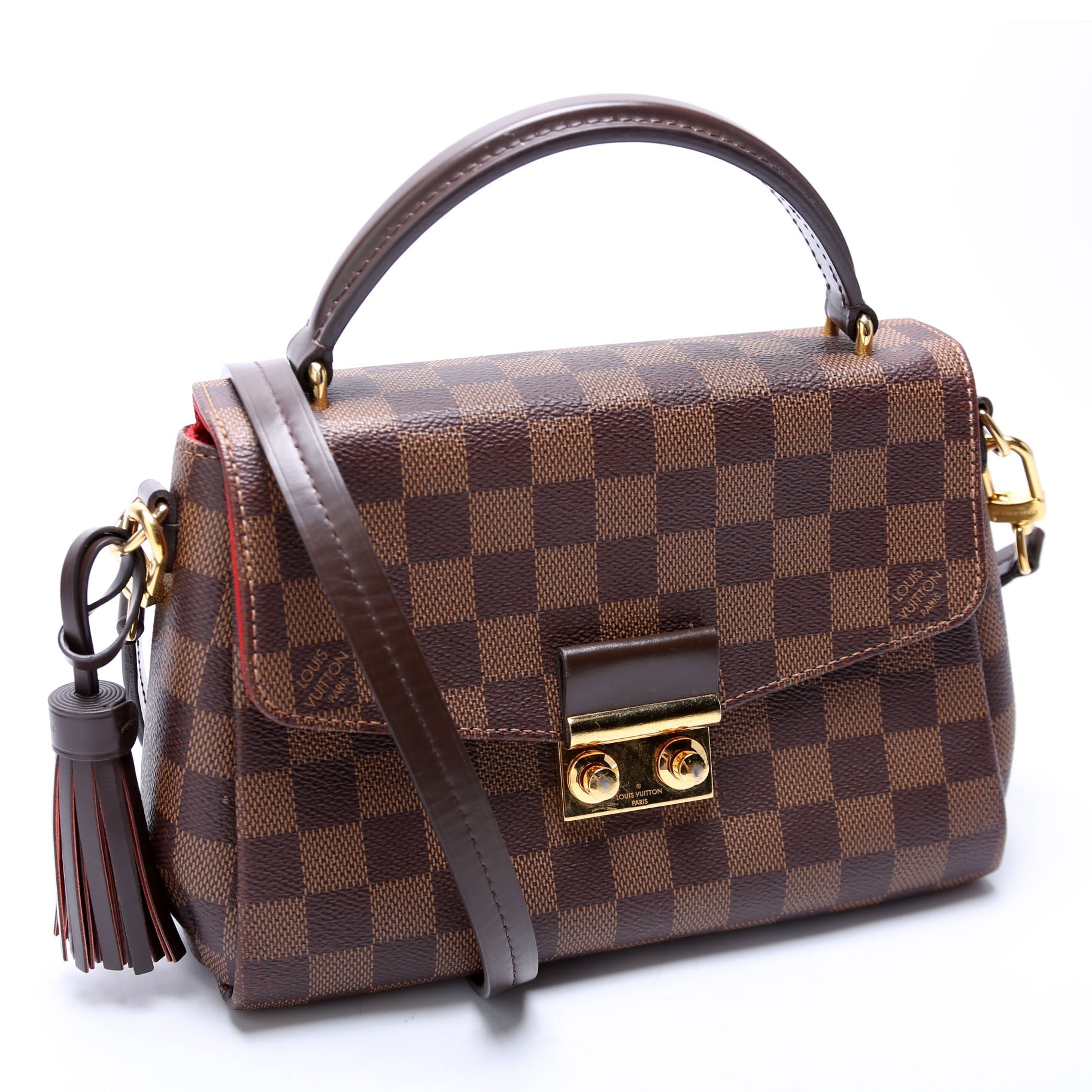 Louis Vuitton Croisette Ebene Damier Handbag Ebene 18