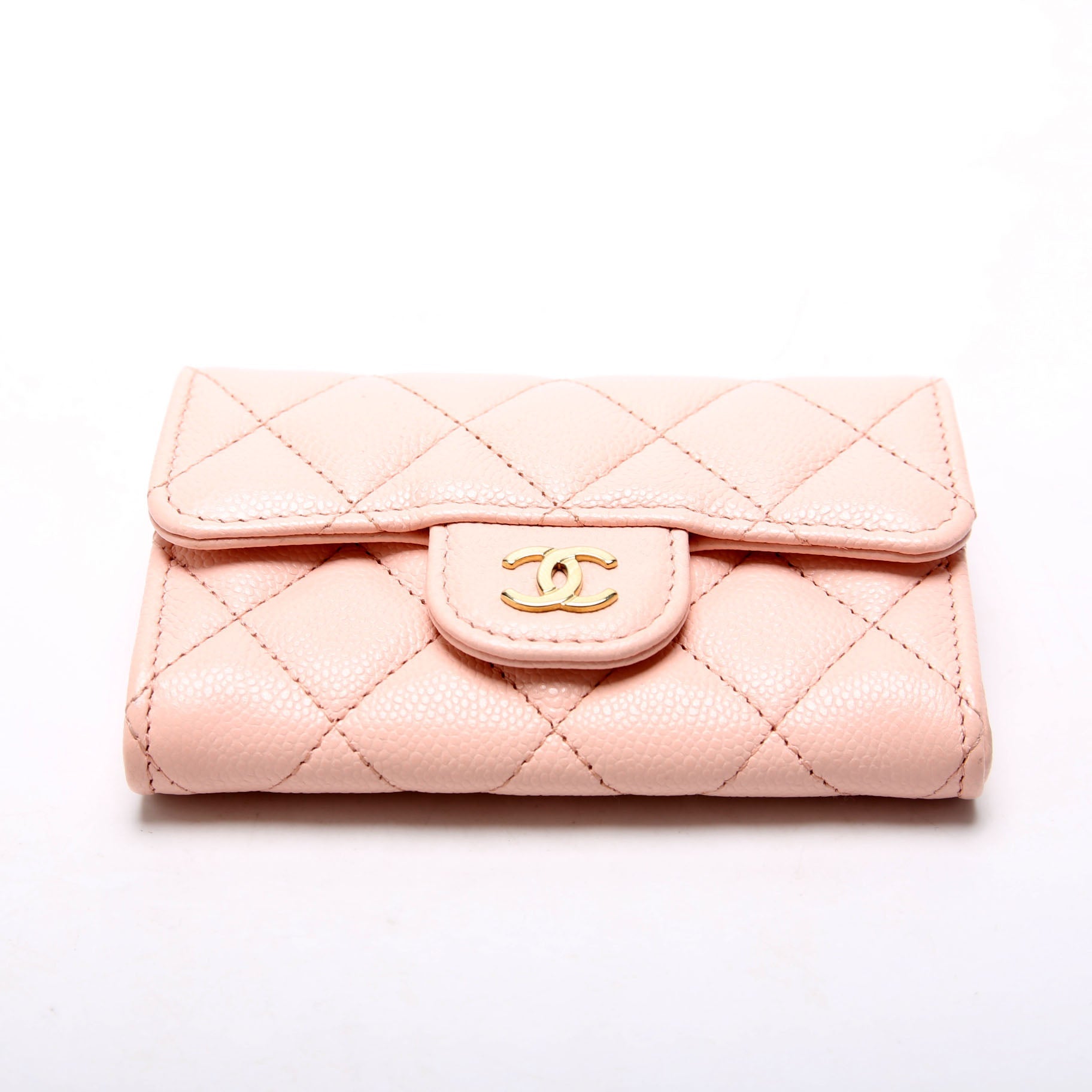 Chanel Classic Flap Card Holder Caviar RFID Pink