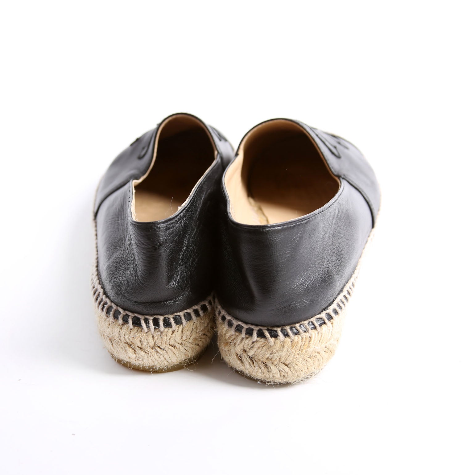 Chanel CC Espadrilles Size 37 Black