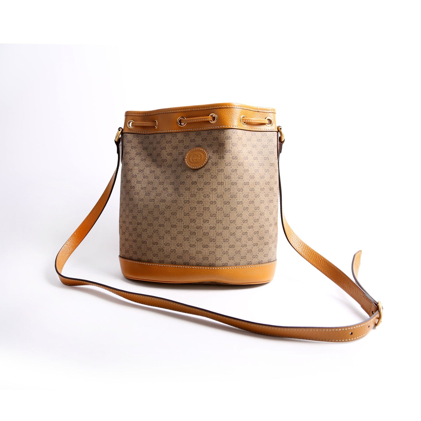 Gucci Disney Micro GG Brown Bucket Bag