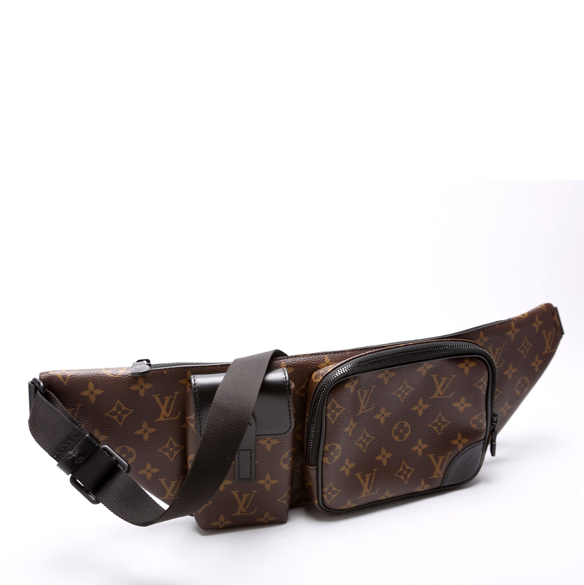 Louis Vuitton Christopher Bumbag Macassar Monogram Black Handbag