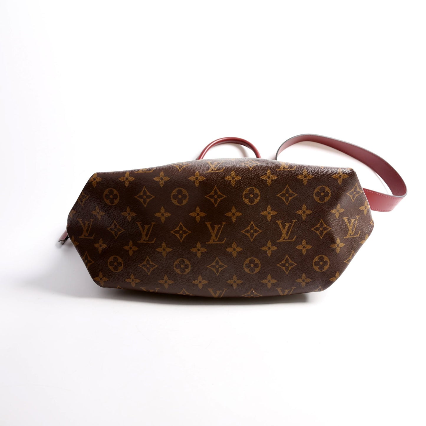 Louis Vuitton Flower Zipped MM Berry Monogram Tote Bag Berry 1