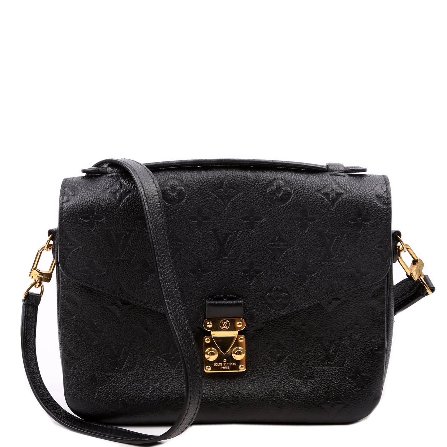 Louis Vuitton Pochette Metis Empreinte Black Clutch Bag Black 6