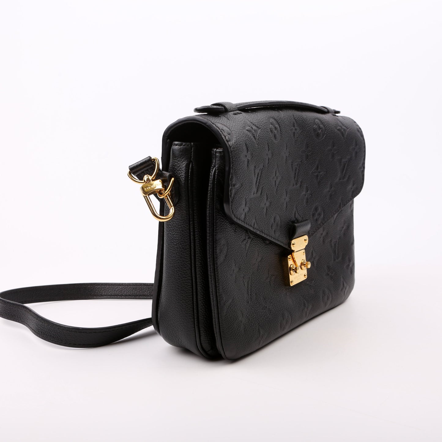 Louis Vuitton Pochette Metis Empreinte Black Clutch Bag Black 6
