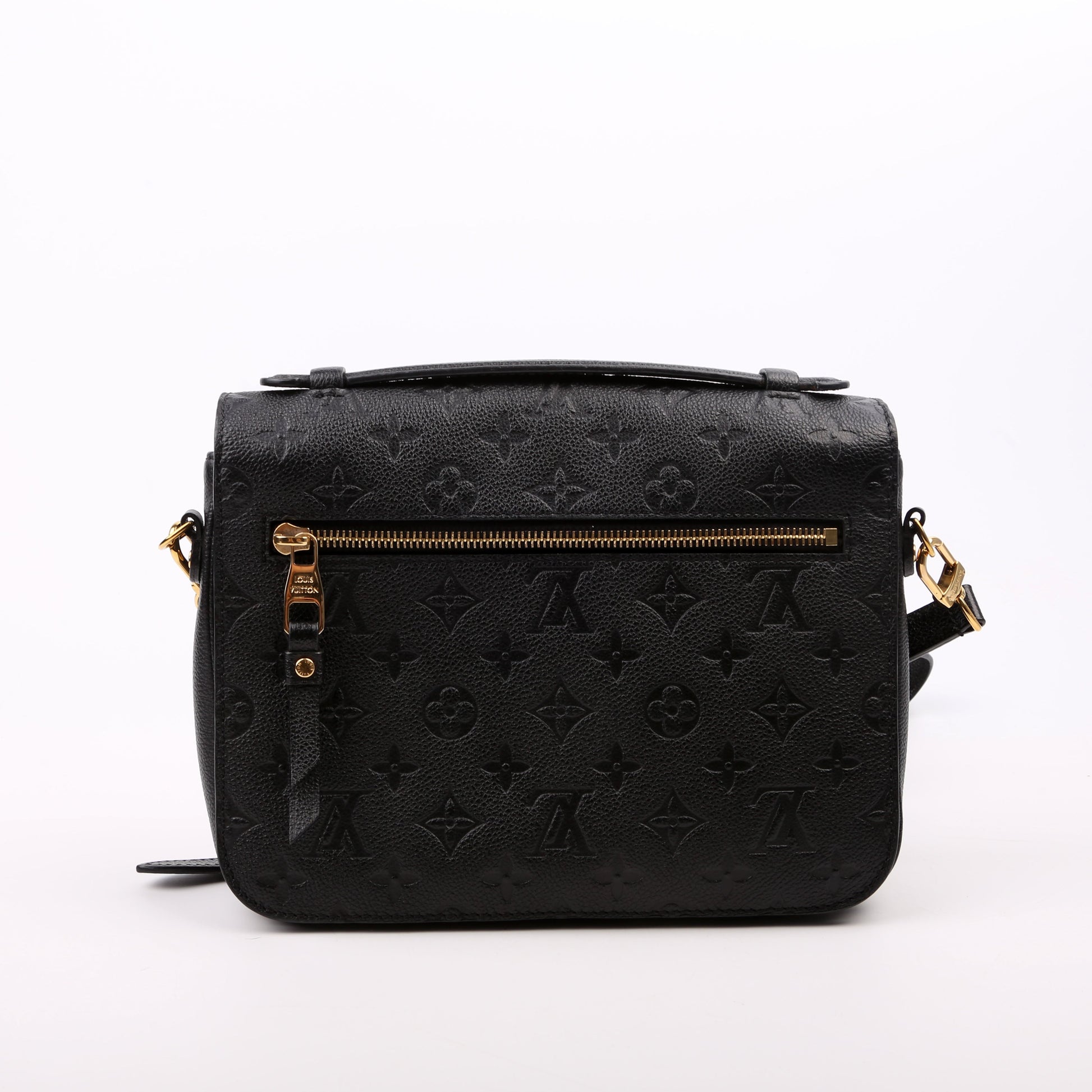 Louis Vuitton Pochette Metis Empreinte Black Clutch Bag Black 6