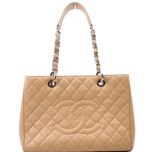 Chanel Grand Shopping Caviar Tan Tote Bag