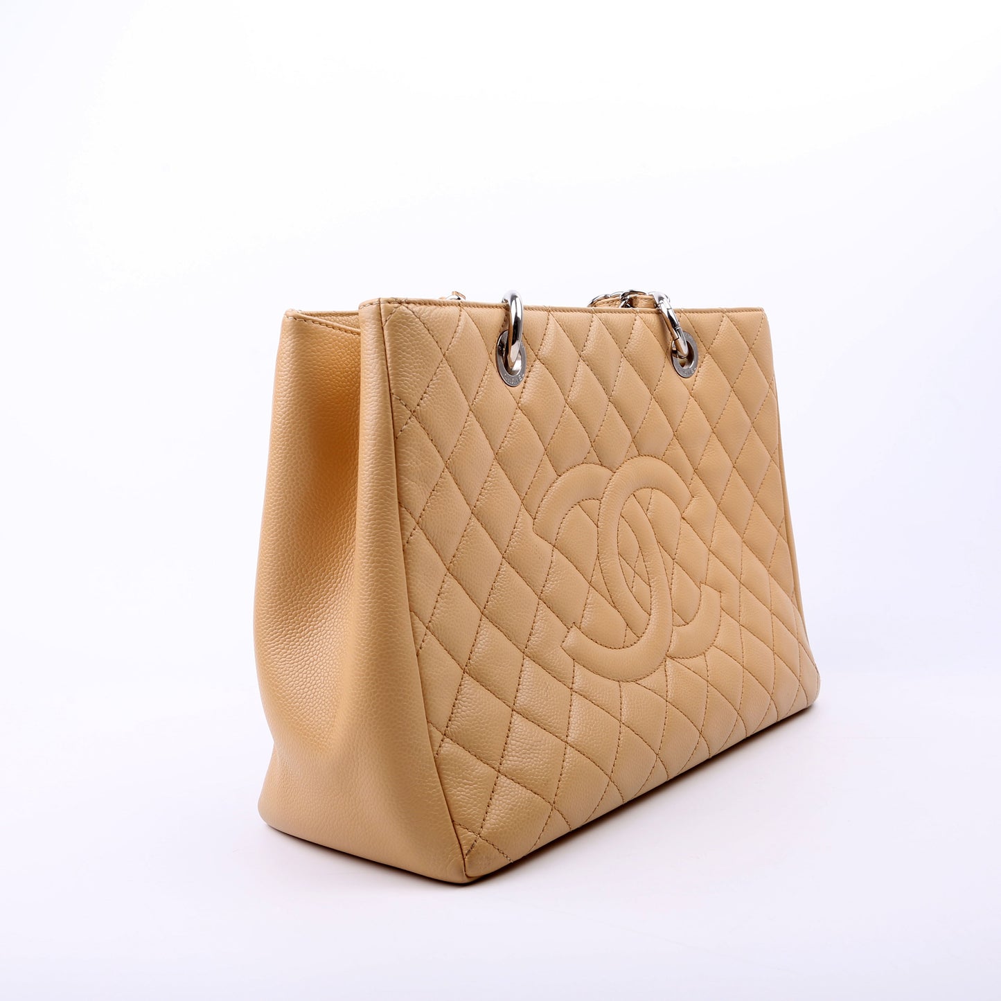 Chanel Grand Shopping Caviar Tan Tote Bag