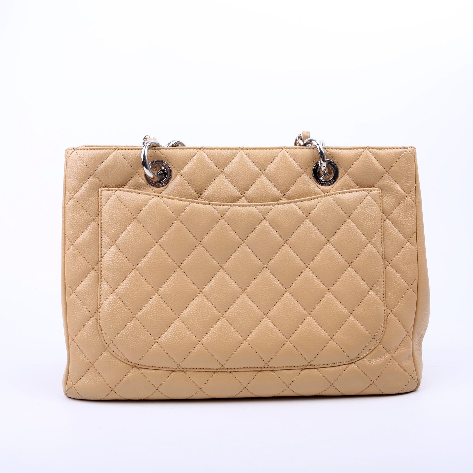 Chanel Grand Shopping Caviar Tan Tote Bag