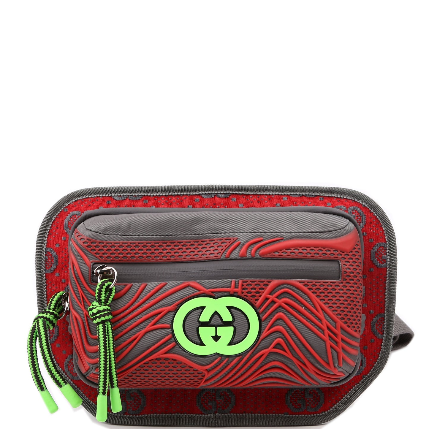 Gucci GG Rubber Nylon Belt